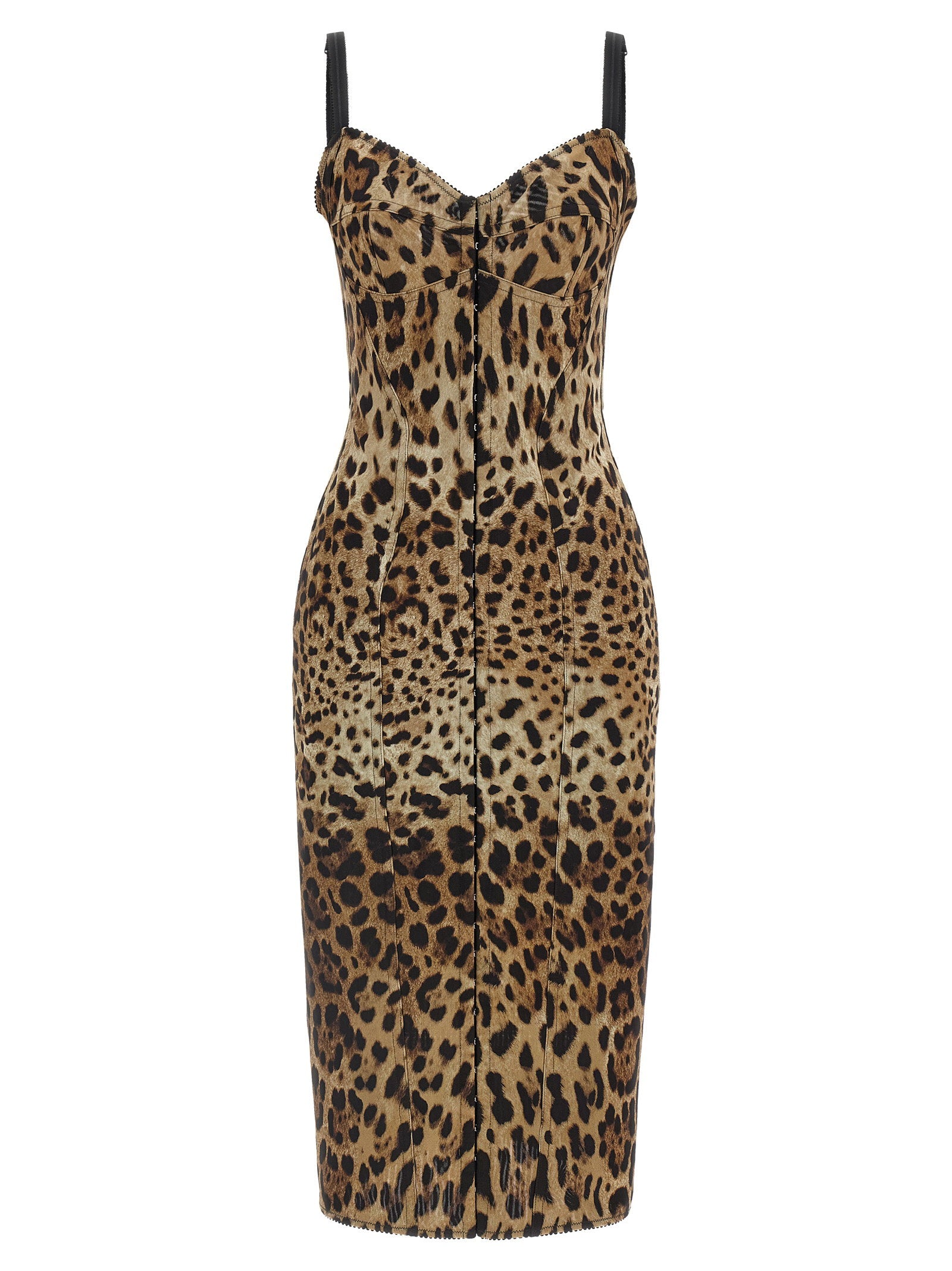 Dolce & Gabbana Women's Animal-Print Corset Dress