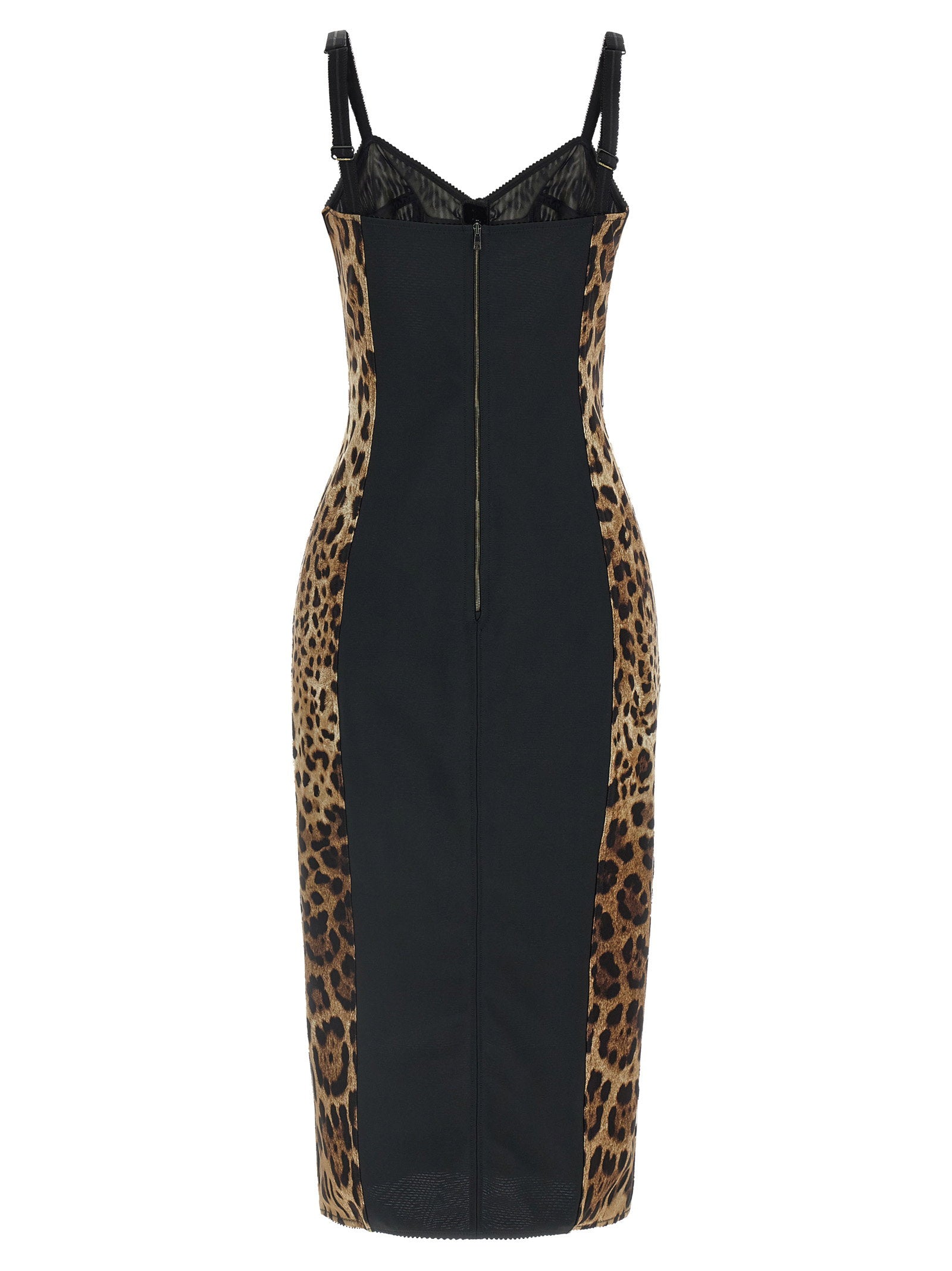 Dolce & Gabbana Women's Animal-Print Corset Dress