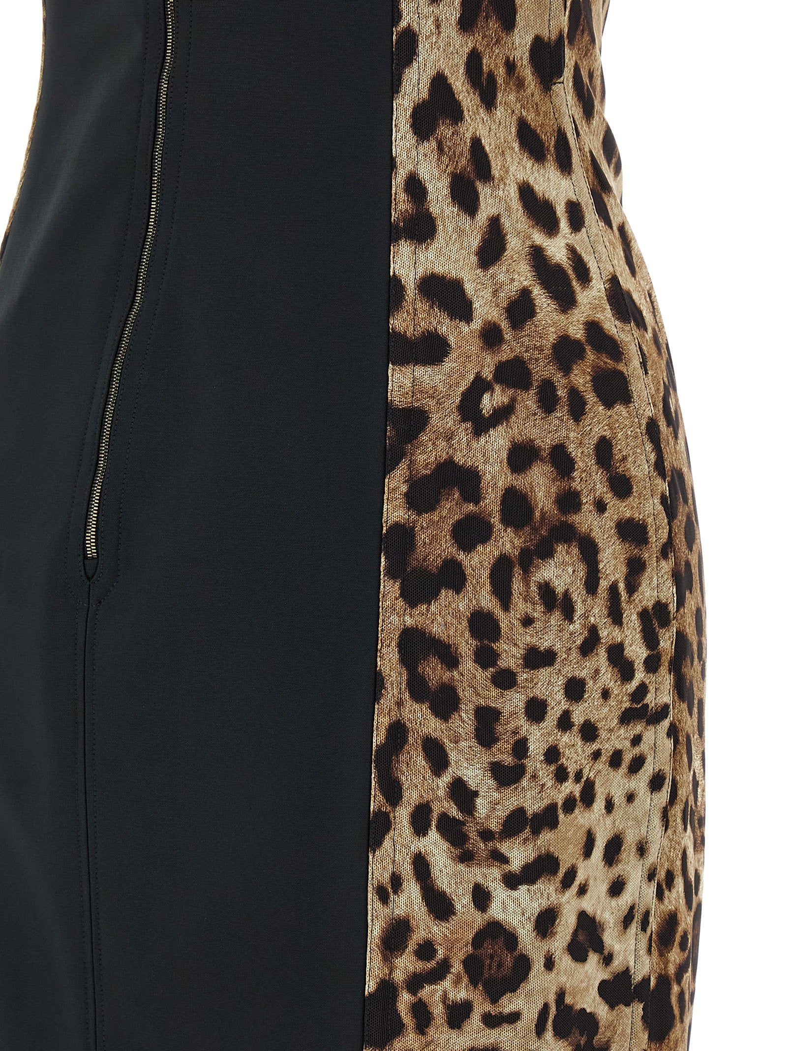 Dolce & Gabbana Women's Animal-Print Corset Dress