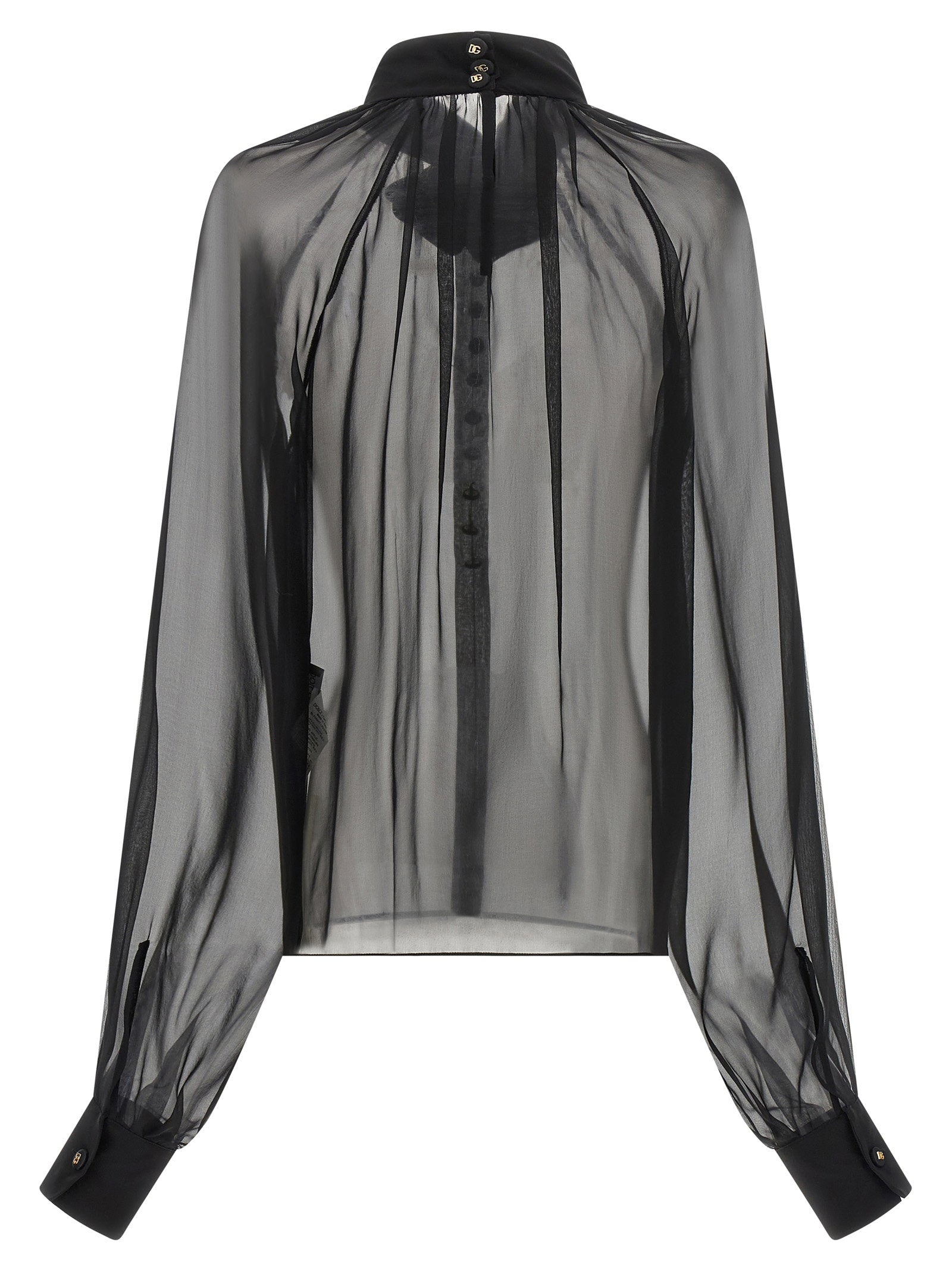 Dolce & Gabbana Women's Chiffon Blouse With Flower