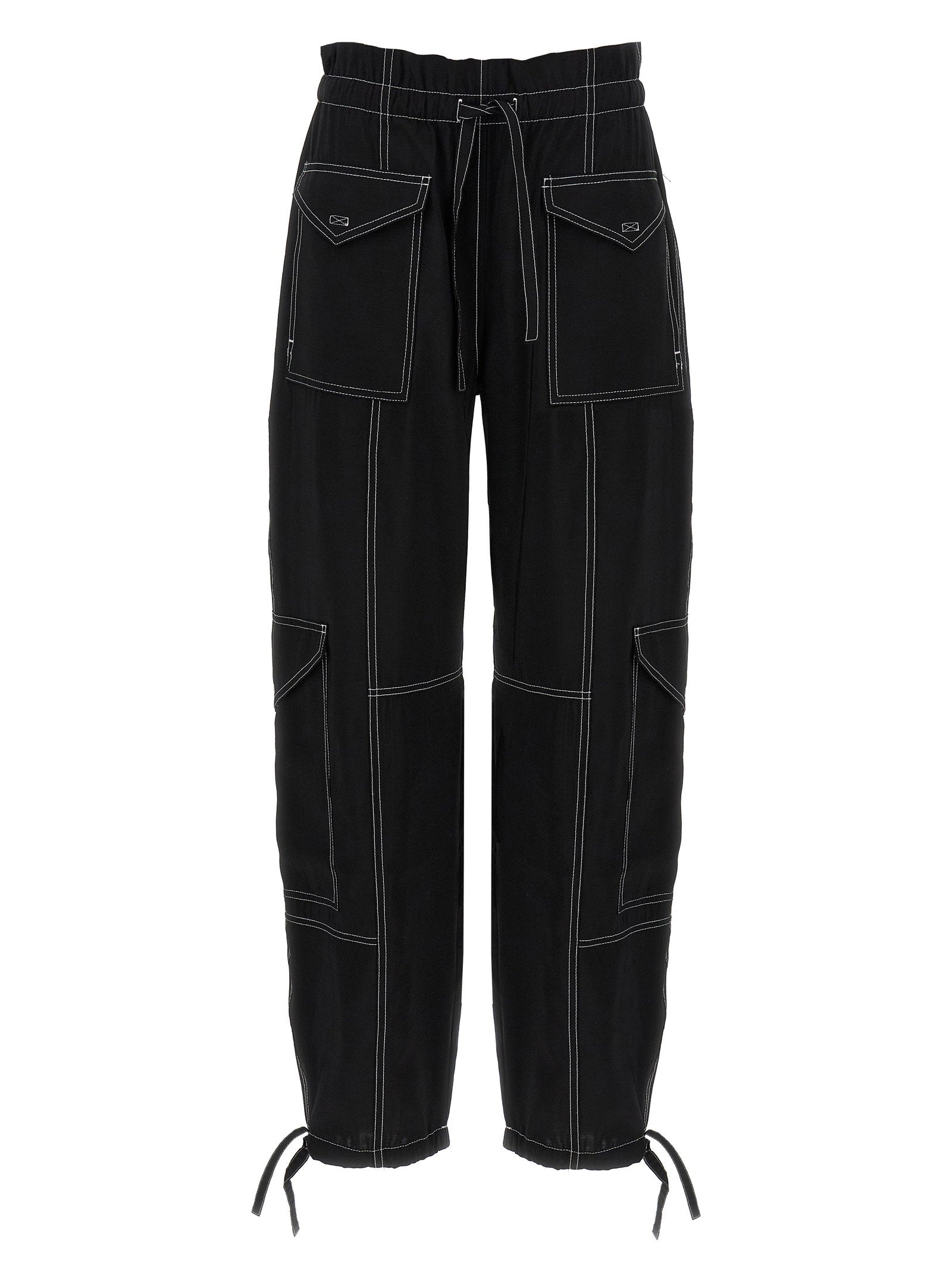 Ganni Women's Light Slub Pocket Pants
