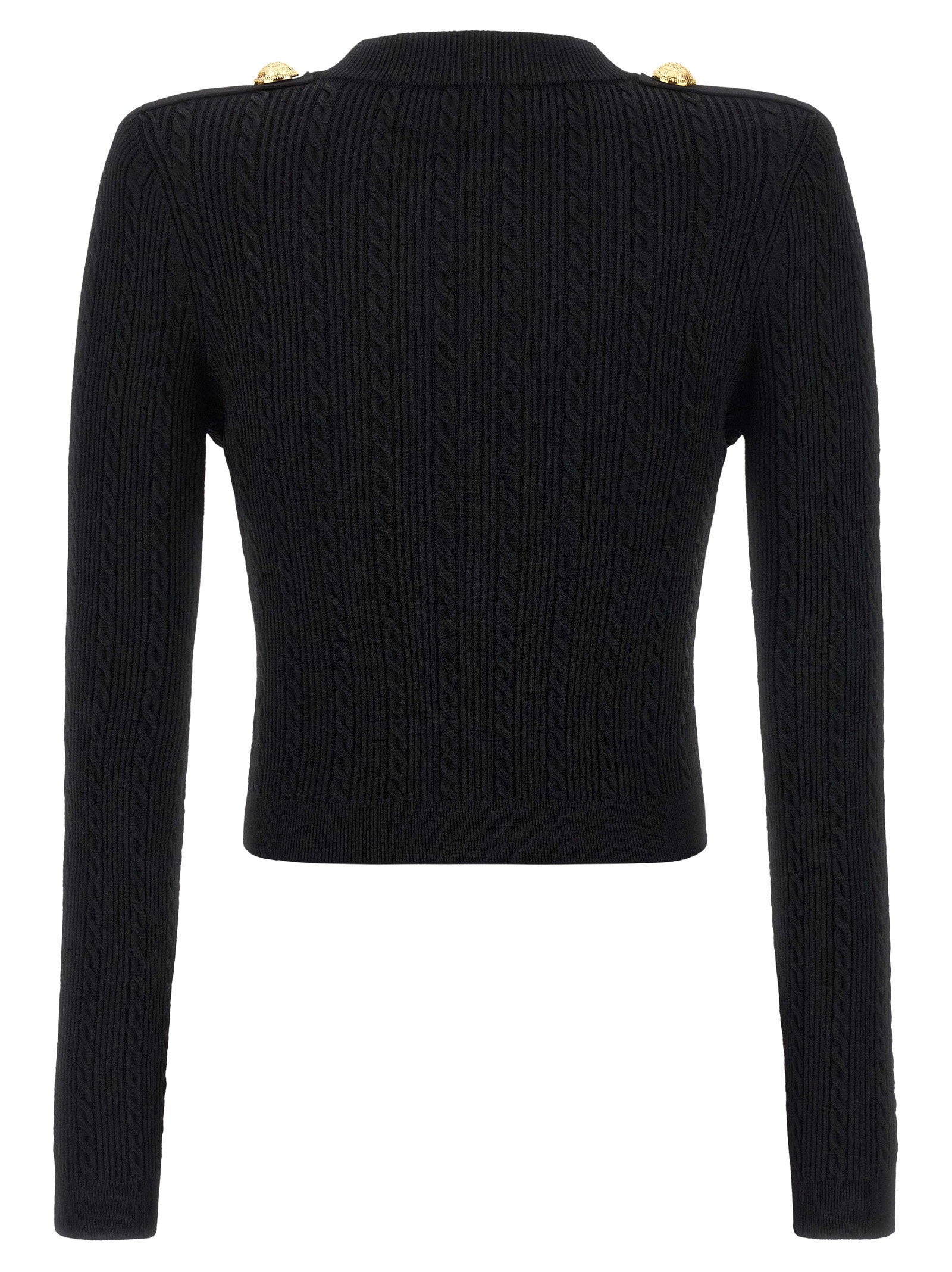 Balmain Women's Twisted Knit Cardigan
