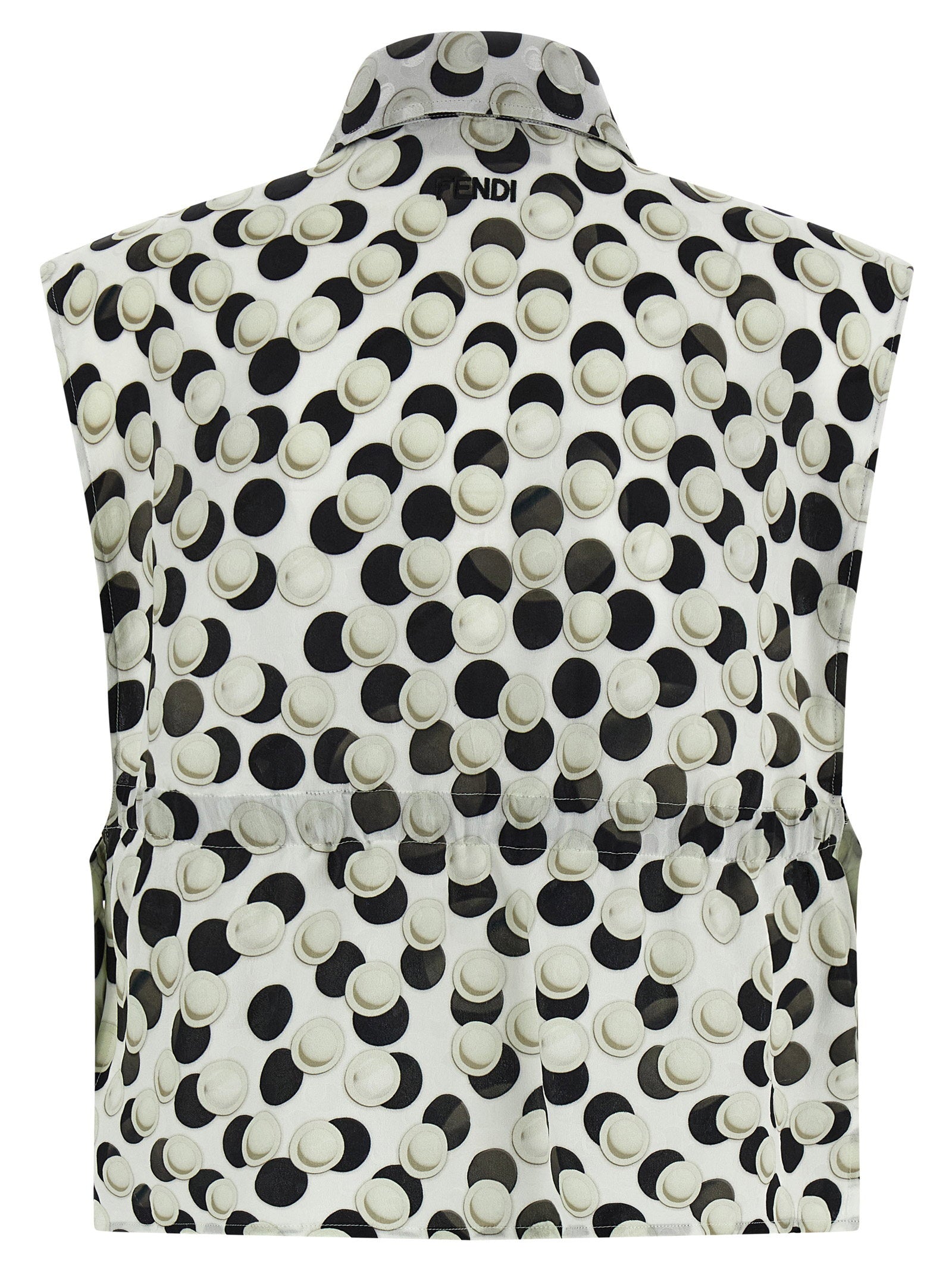 Fendi Women's Polka Dot Crop Top