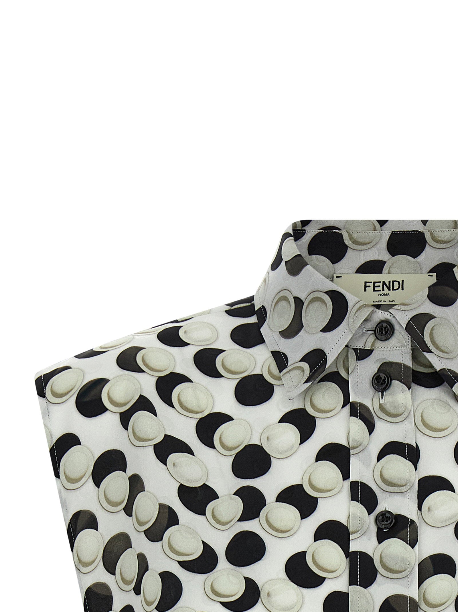 Fendi Women's Polka Dot Crop Top