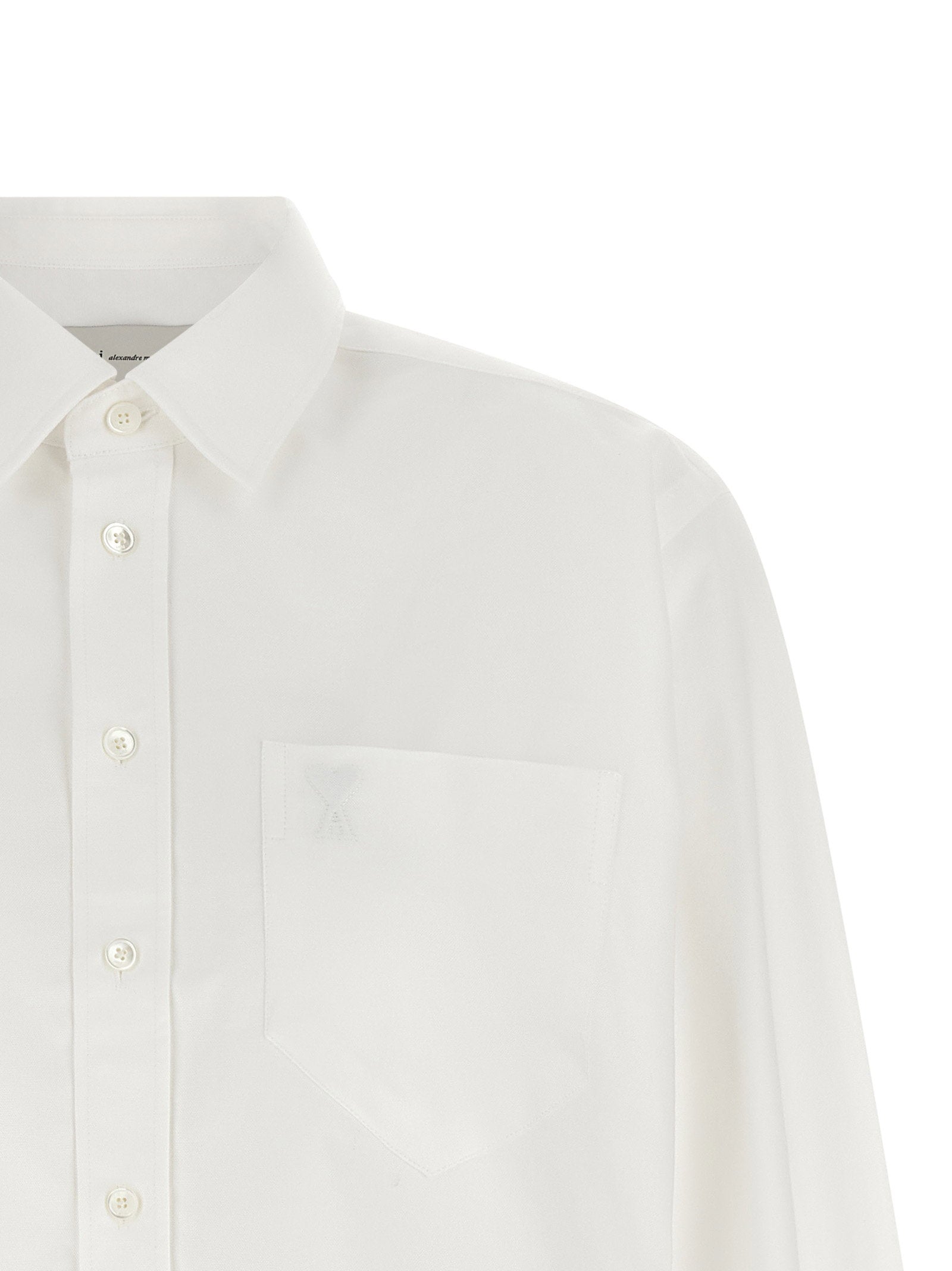 Ami Paris Women's Ami De Coeur Cropped Shirt