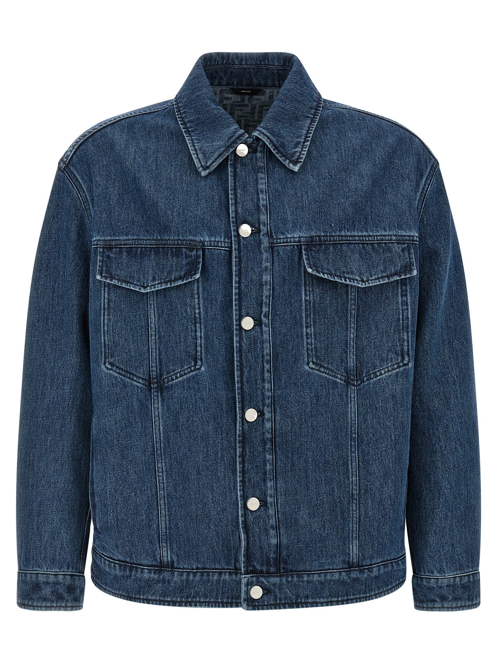 Fendi Men's Ff Selleria Denim Jacket