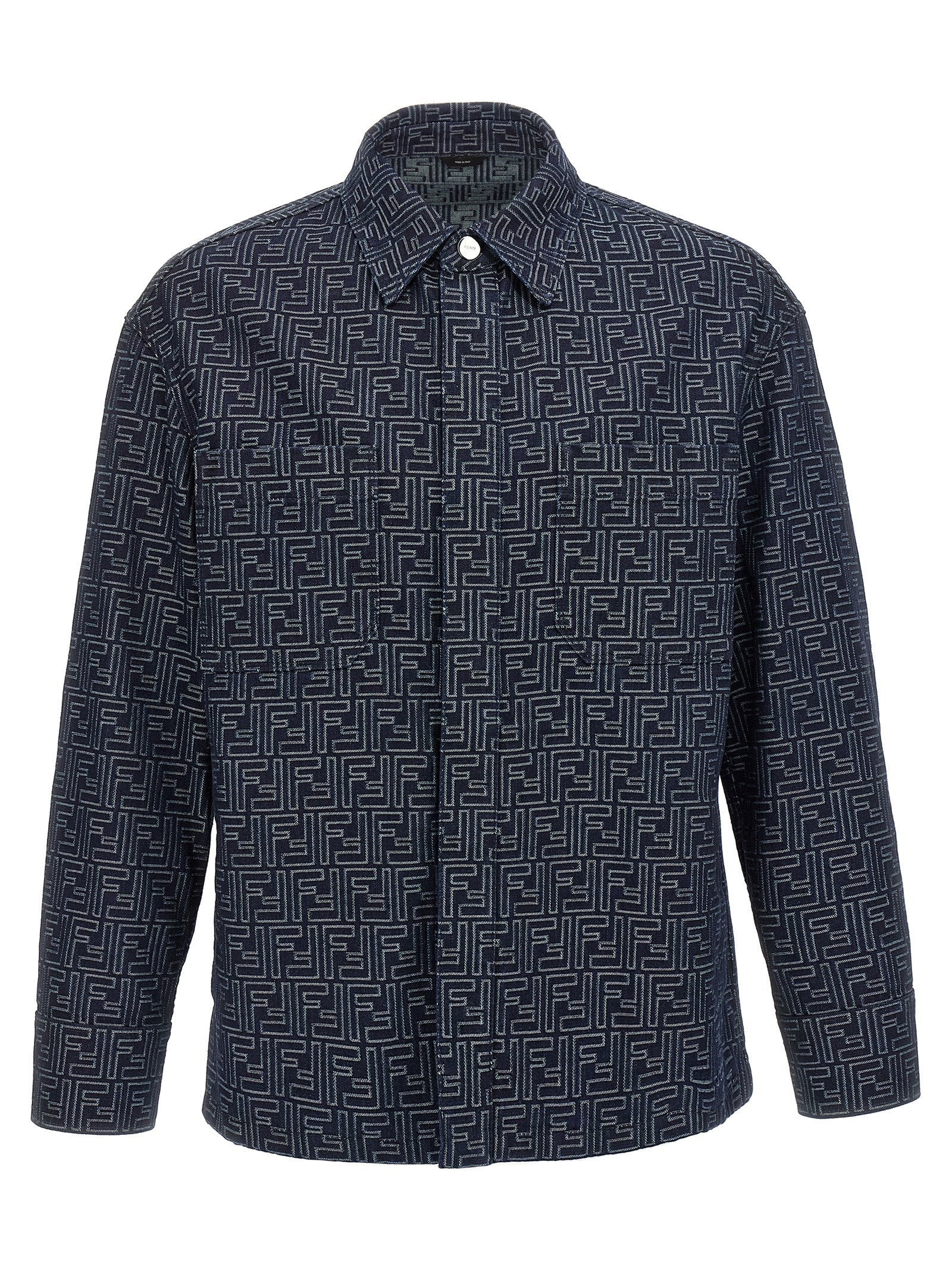 Fendi Men's Overshirt Denim Ff
