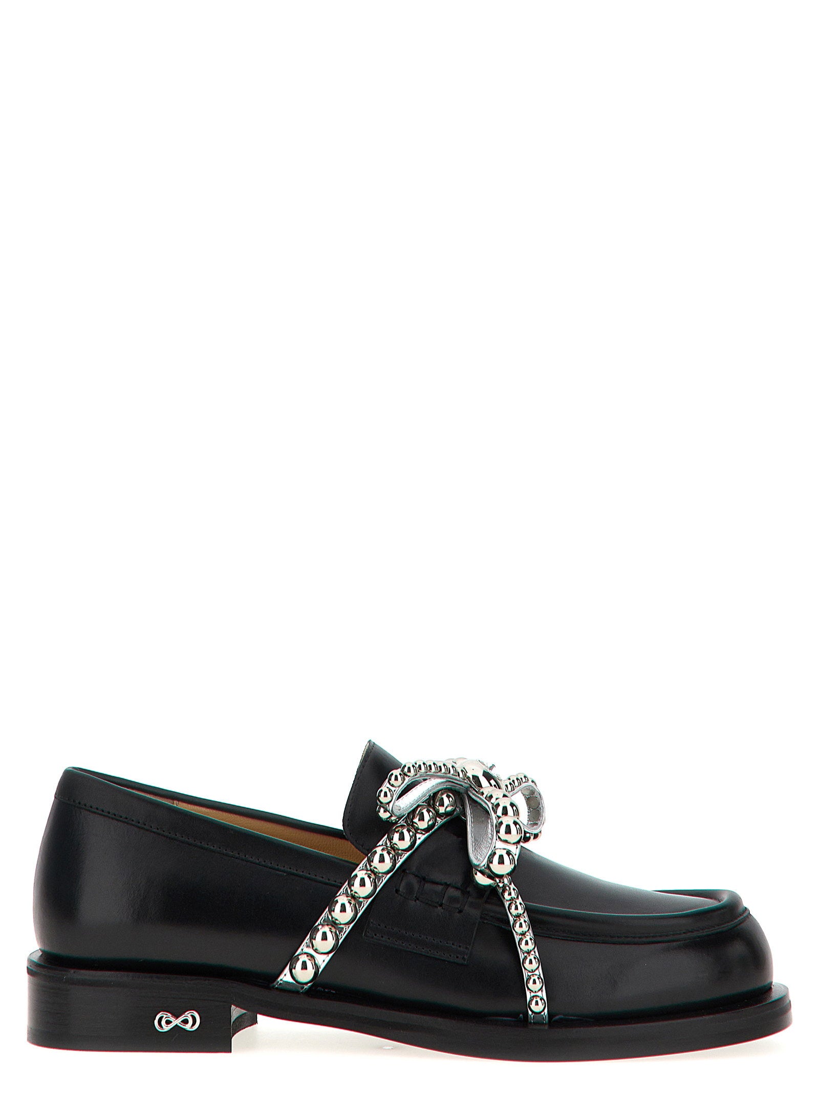 Mach & Mach Women's Crystal Studs Loafers