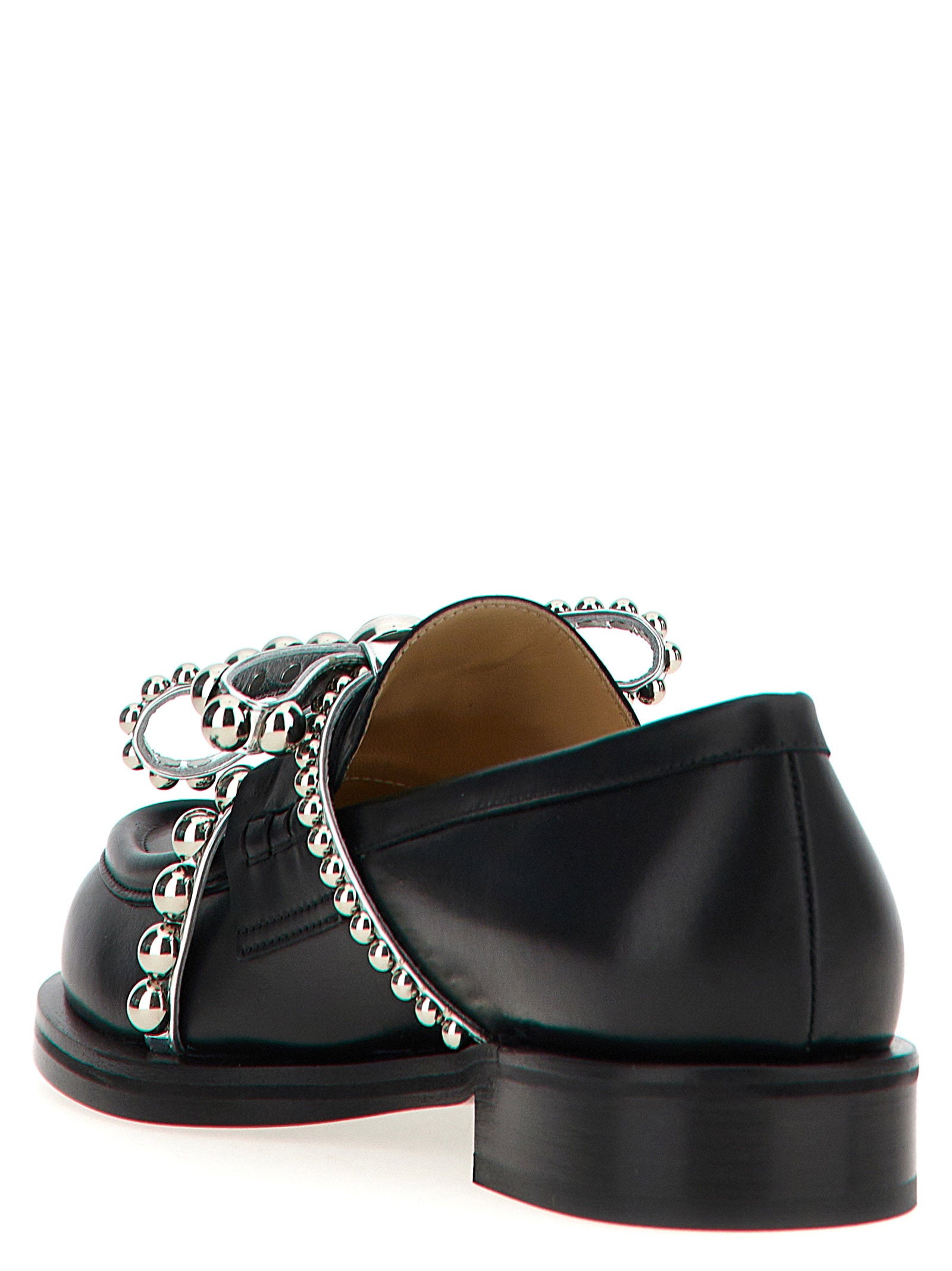 Mach & Mach Women's Crystal Studs Loafers
