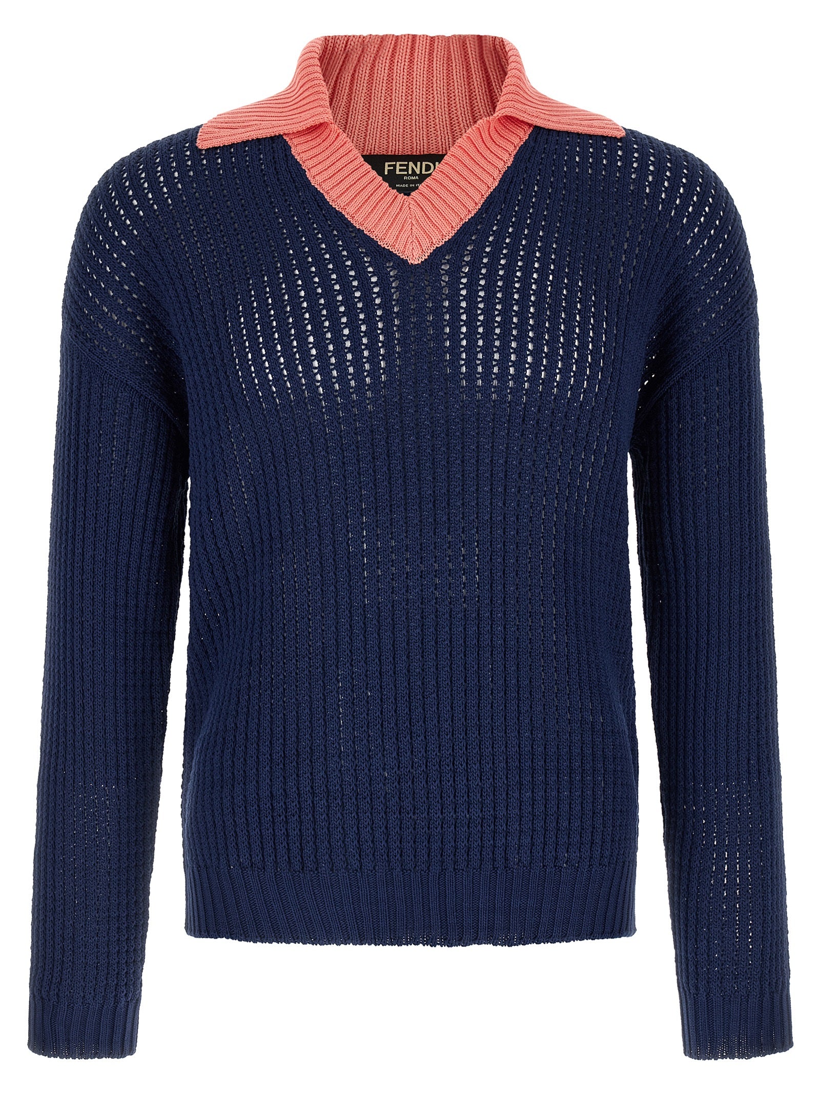 Fendi Men's Cablé Braided Sweater