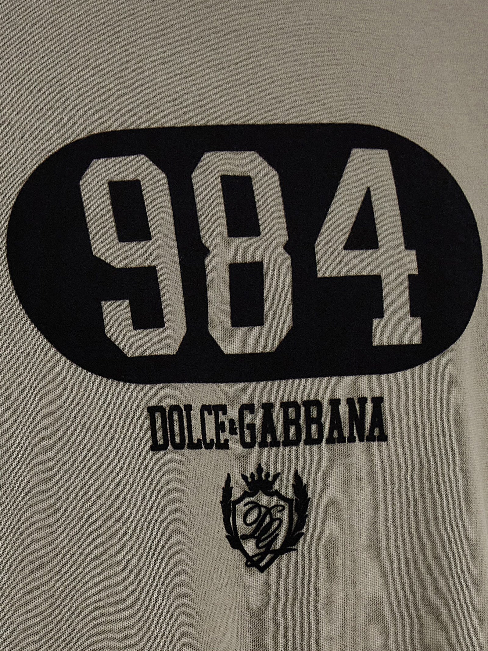 Dolce & Gabbana Men's Flocked Print T-Shirt
