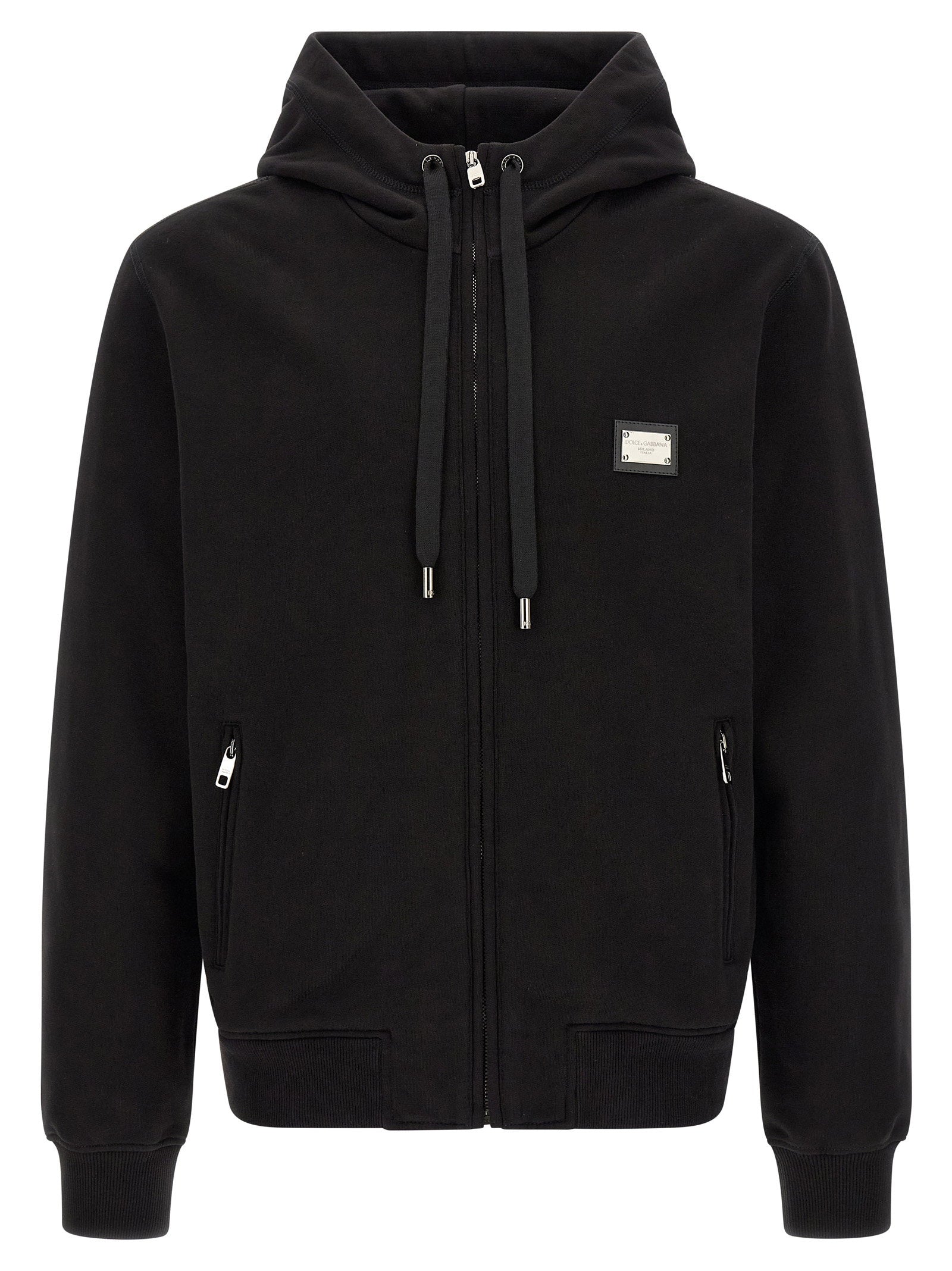 Dolce & Gabbana Men's Logo Plaque Hoodie