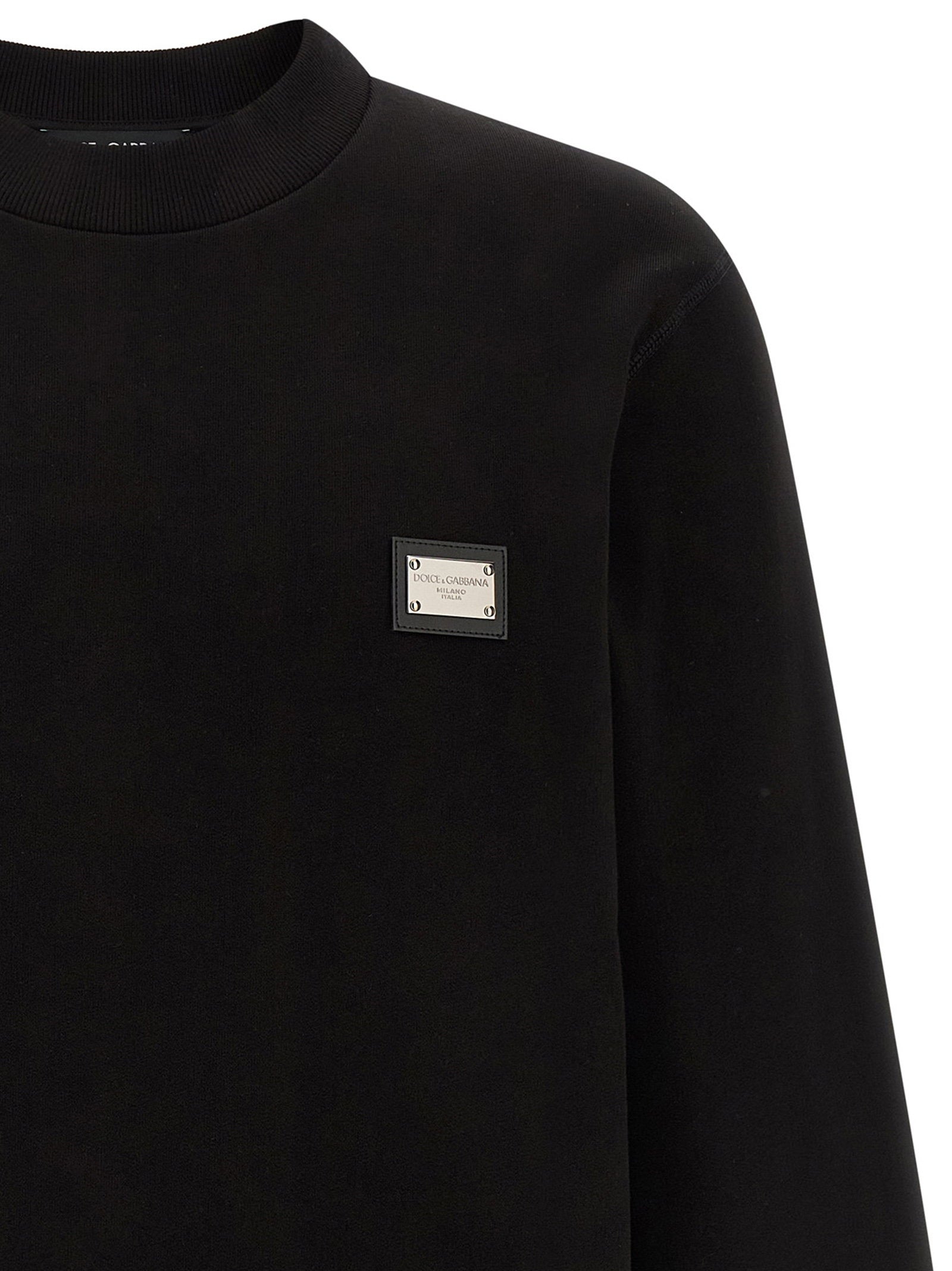 Dolce & Gabbana Men's Logo Plate Sweatshirt