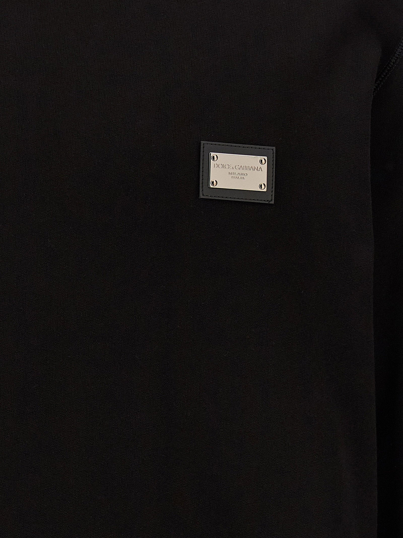 Dolce & Gabbana Men's Logo Plate Sweatshirt