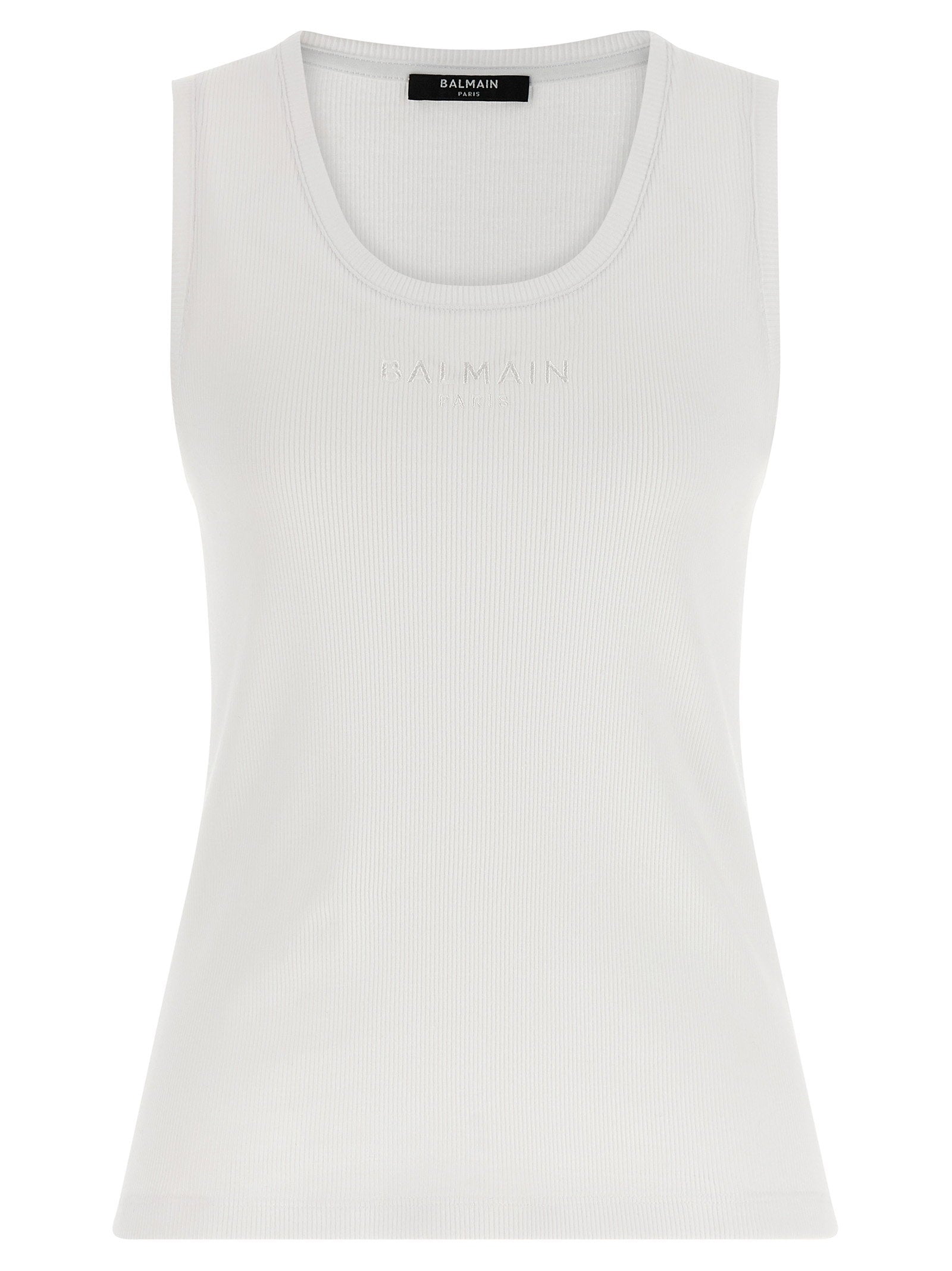 Balmain Women's Logo Embroidery Tank Top