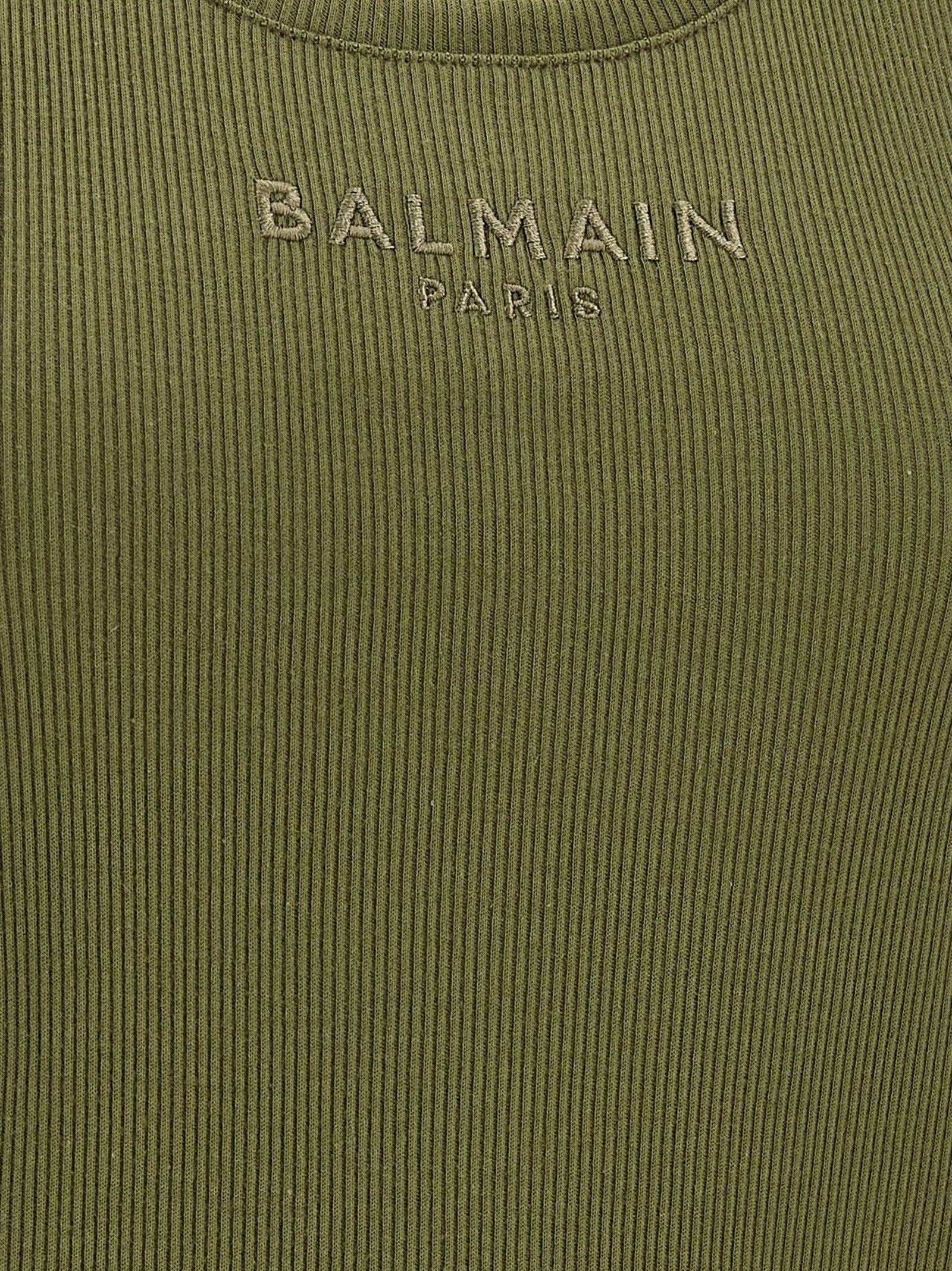 Balmain Women's Logo Embroidery Tank Top