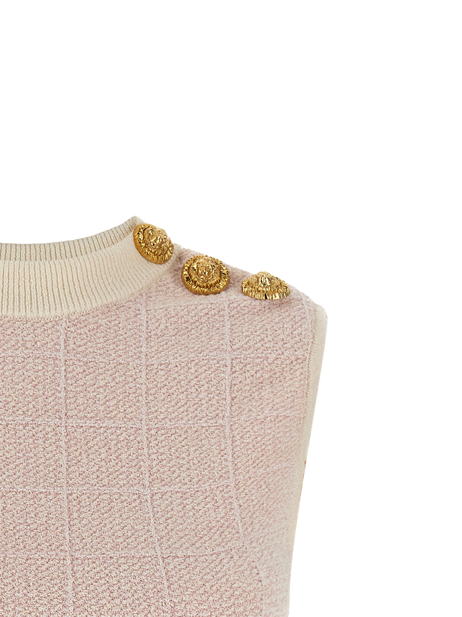 Balmain Women's Testa Di Leone Tweed Vest
