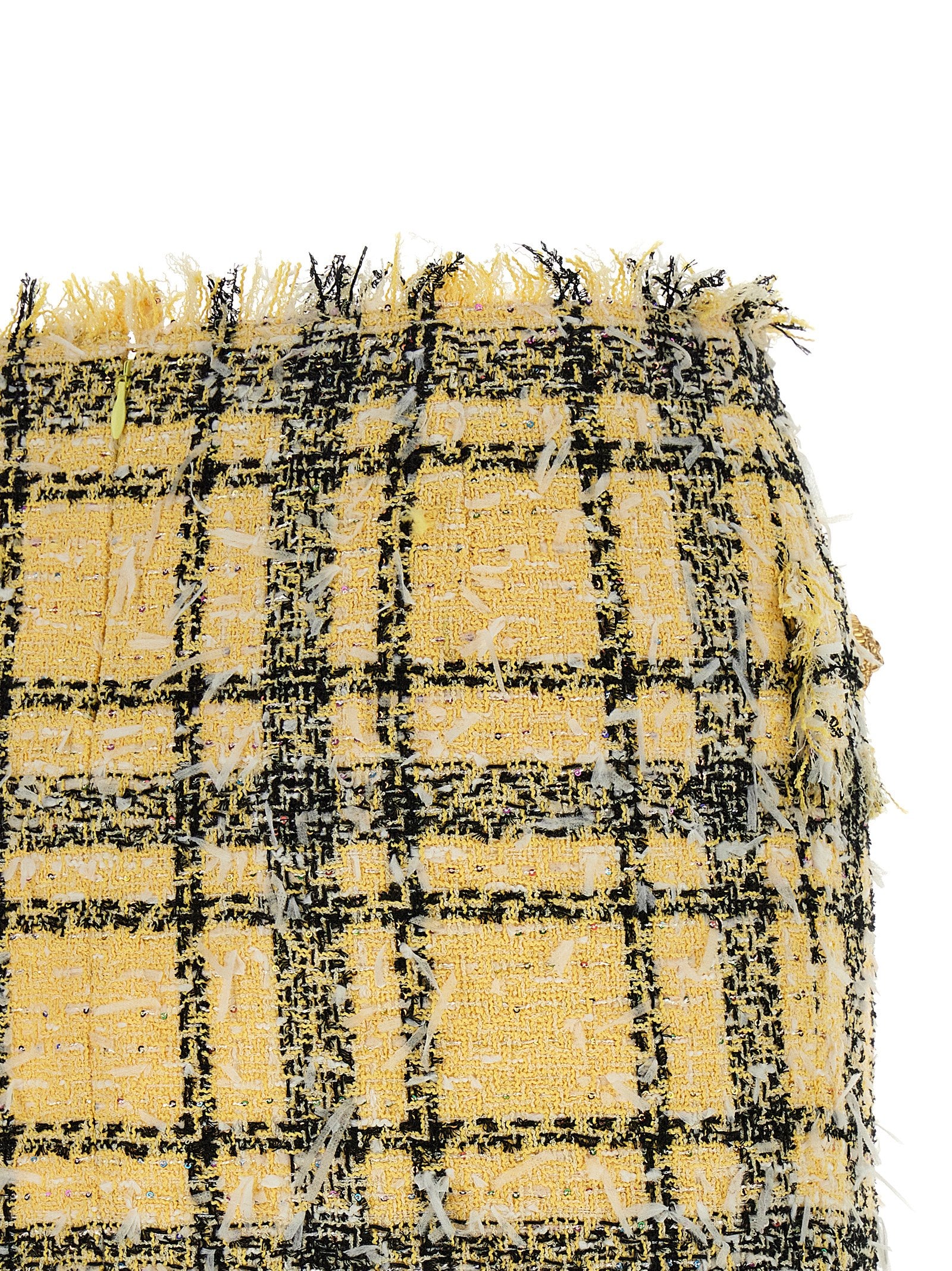 Balmain Women's Lurex Tweed Skirt