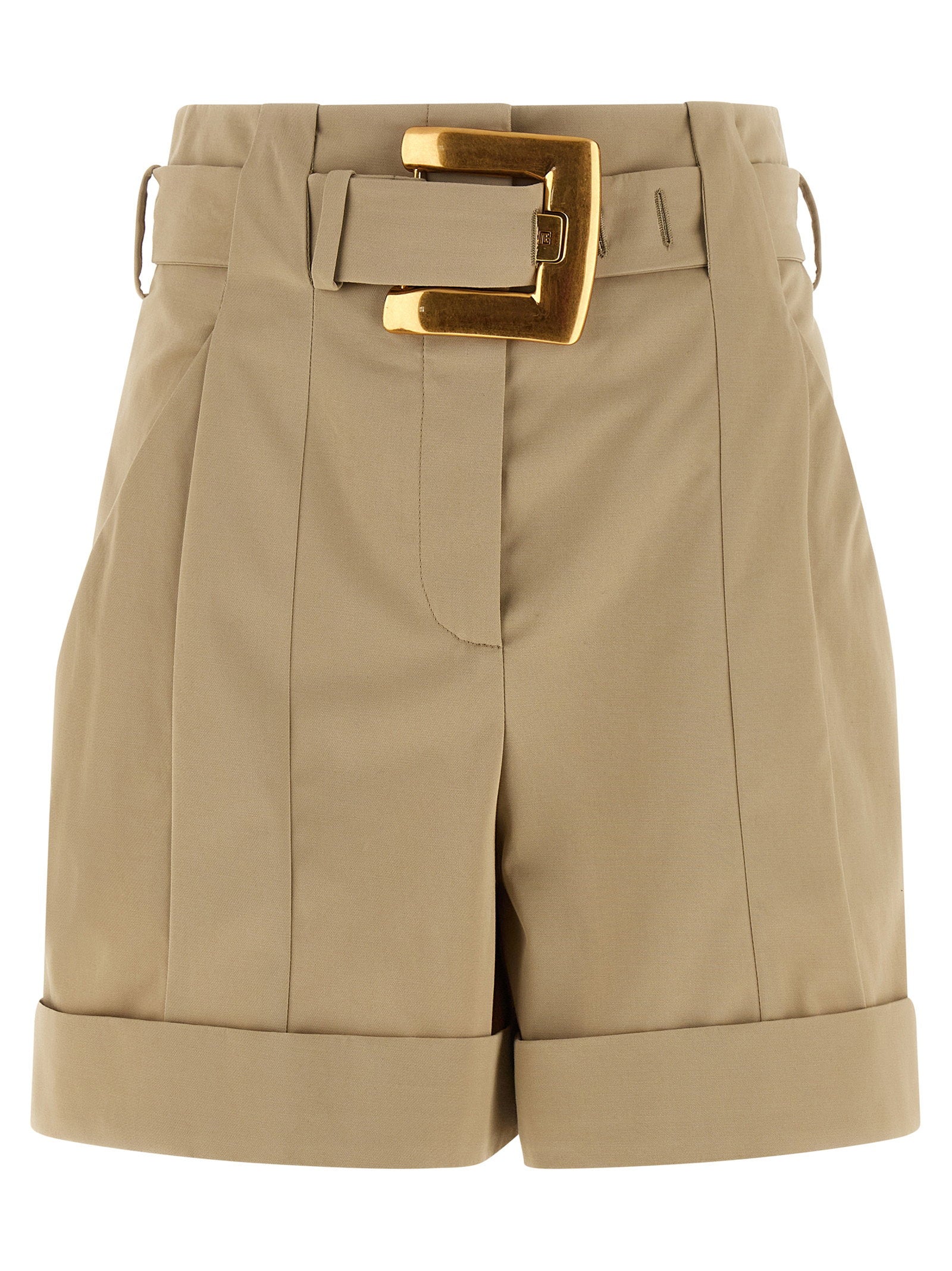 Balmain Women's Anthem Buckle Shorts