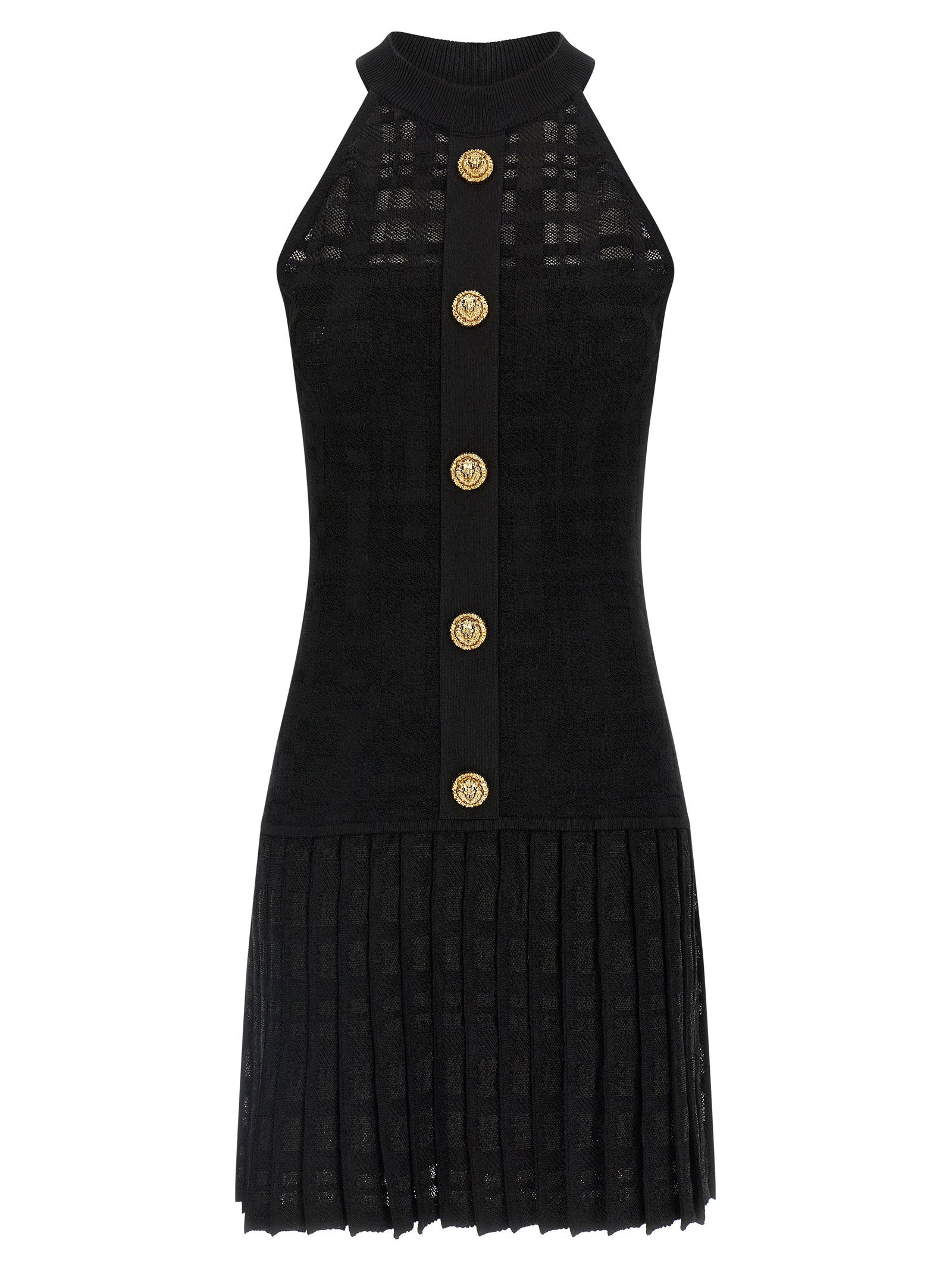 Balmain Women's Tartan Knit Dress