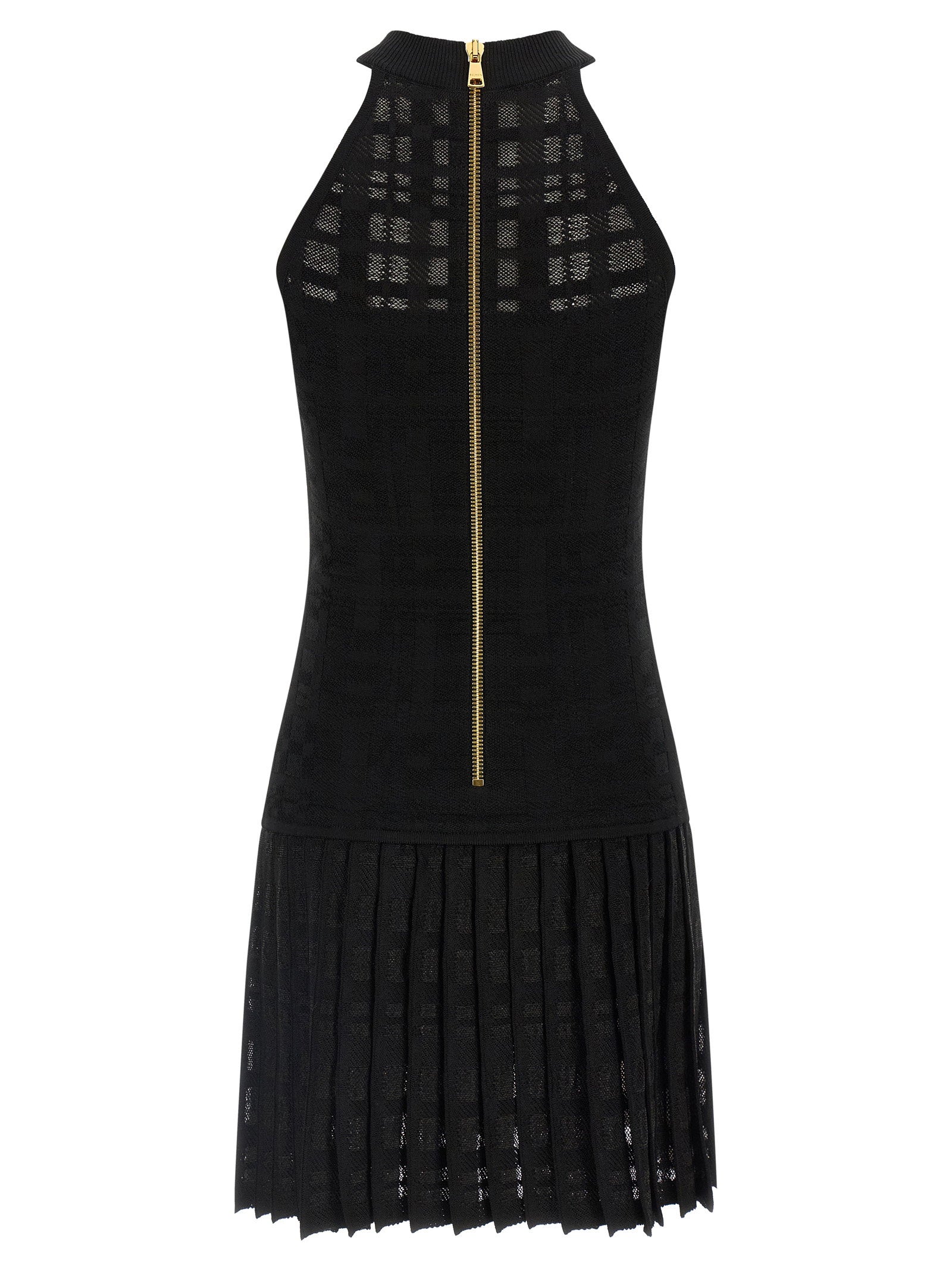 Balmain Women's Tartan Knit Dress