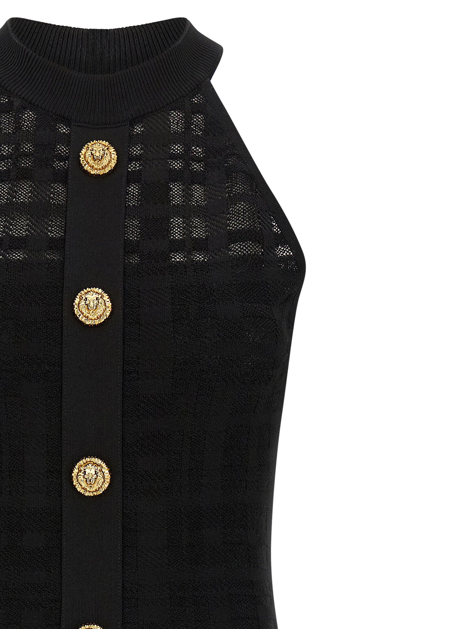 Balmain Women's Tartan Knit Dress