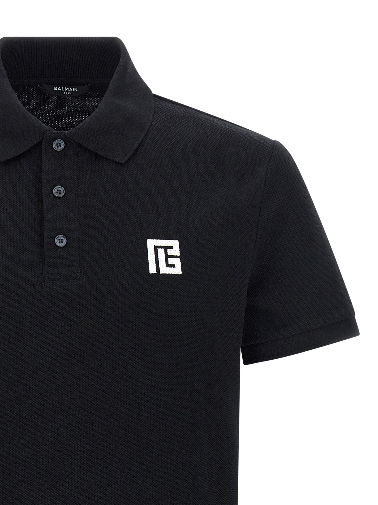 Balmain Men's Embroidery Polo Shirt