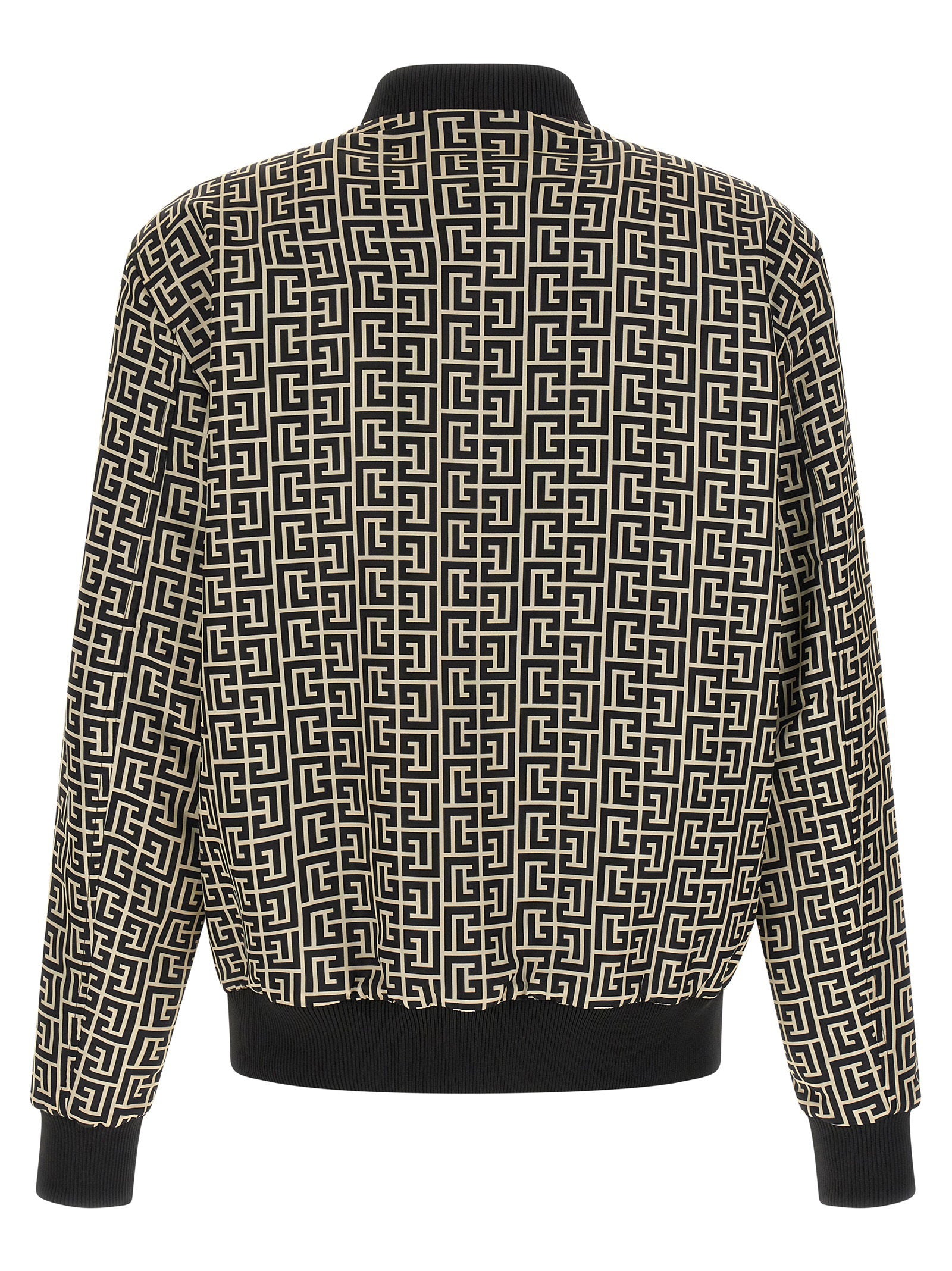 Balmain Men's Monogram Reversible Bomber Jacket