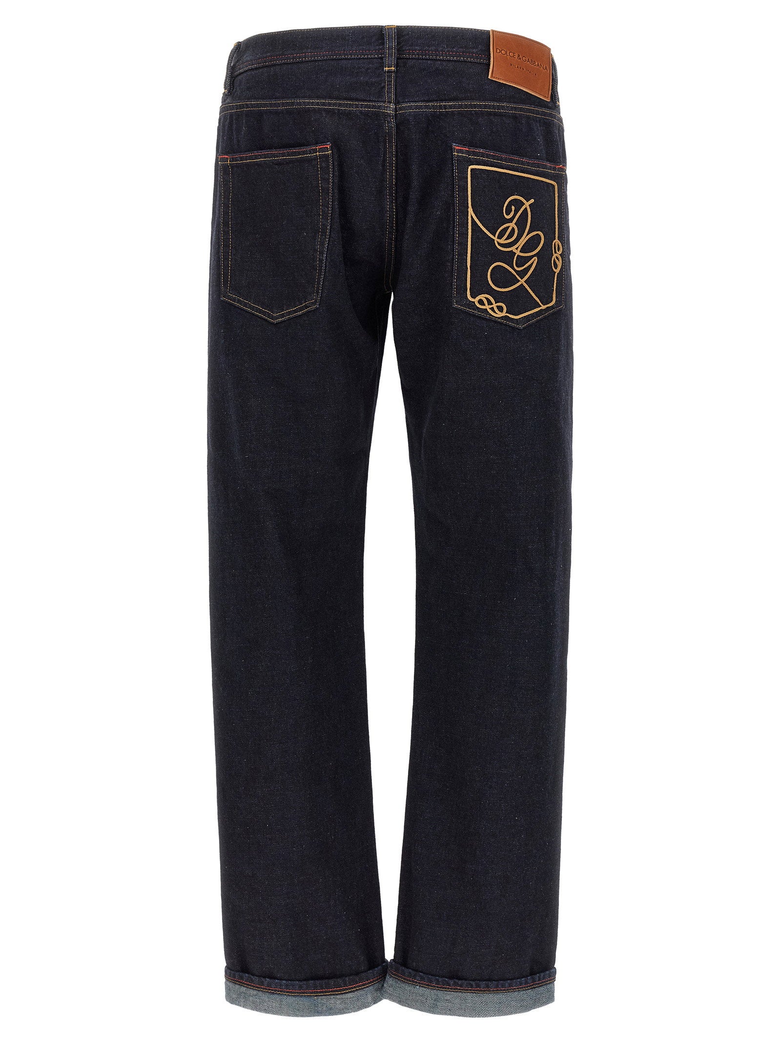 Dolce & Gabbana Men's Dg Embroidery Jeans