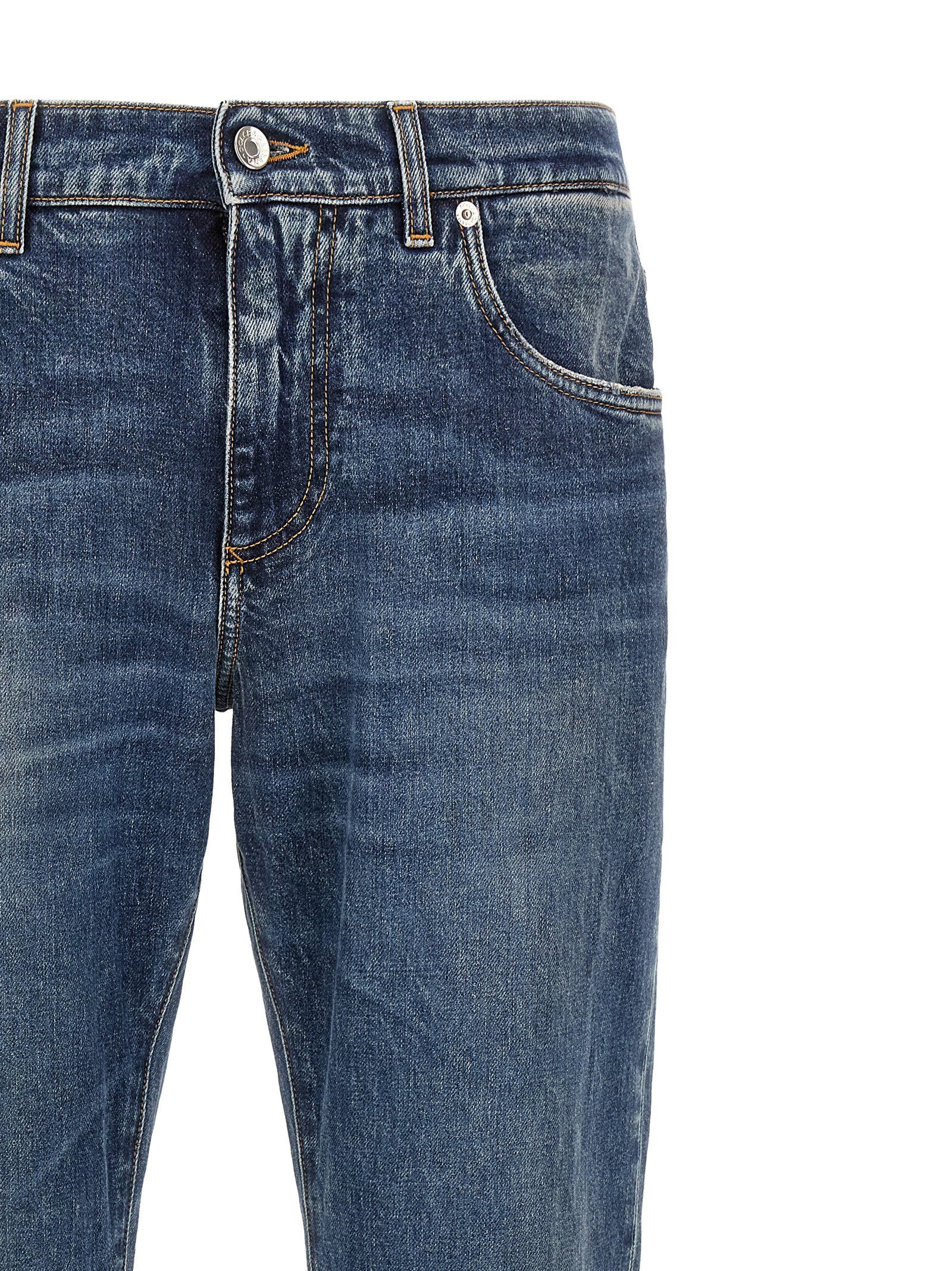 Dolce & Gabbana Men's Logo Plaque Jeans