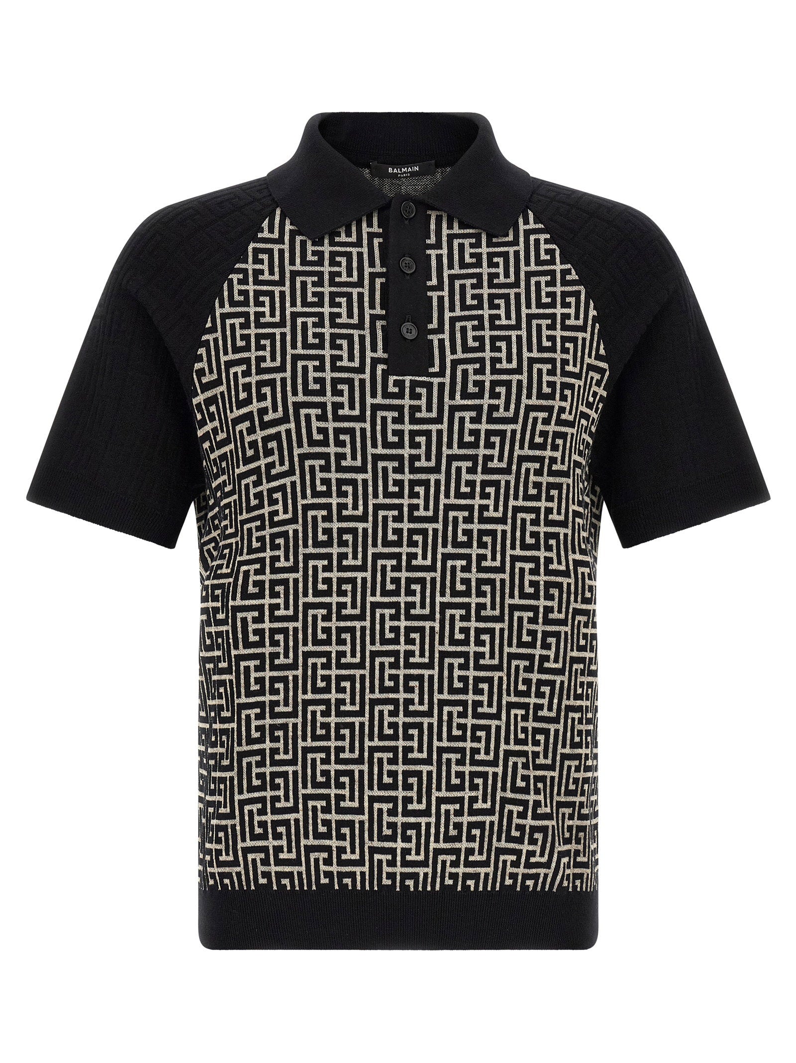 Balmain Men's Pb Monogram Polo