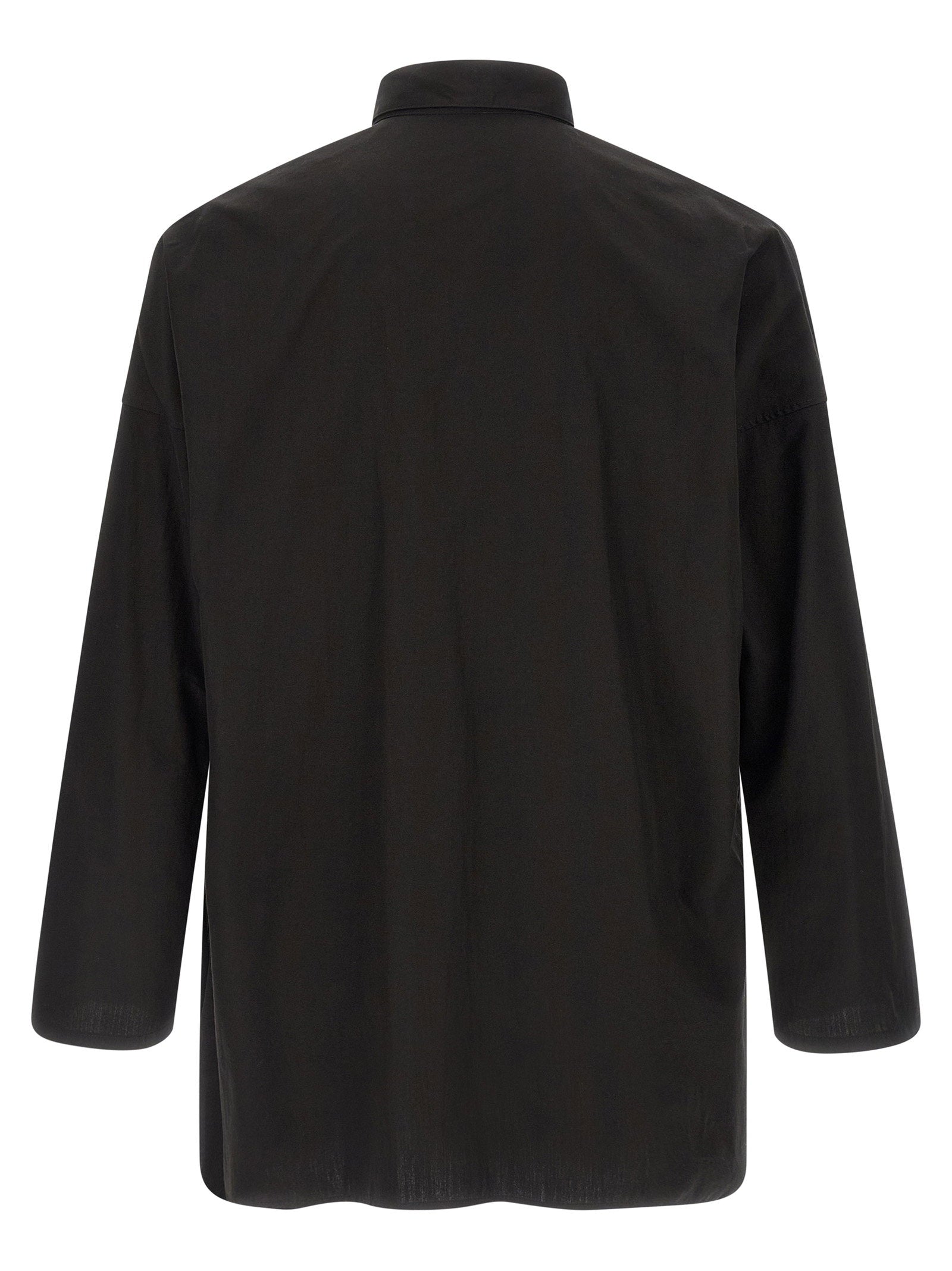 Yohji Yamamoto Men's Collar Gather Double B Shirt