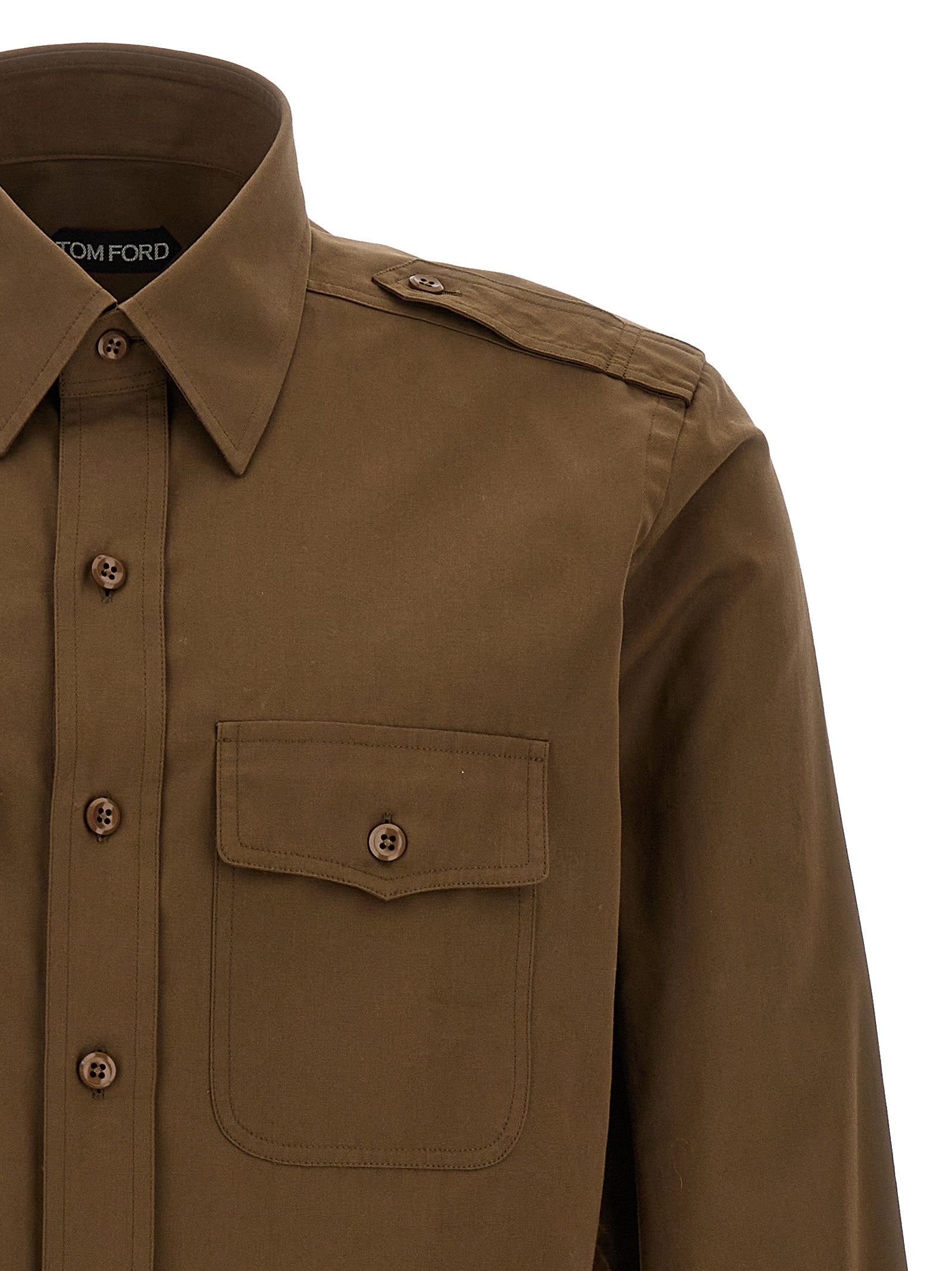 Tom Ford Men's Military Shirt