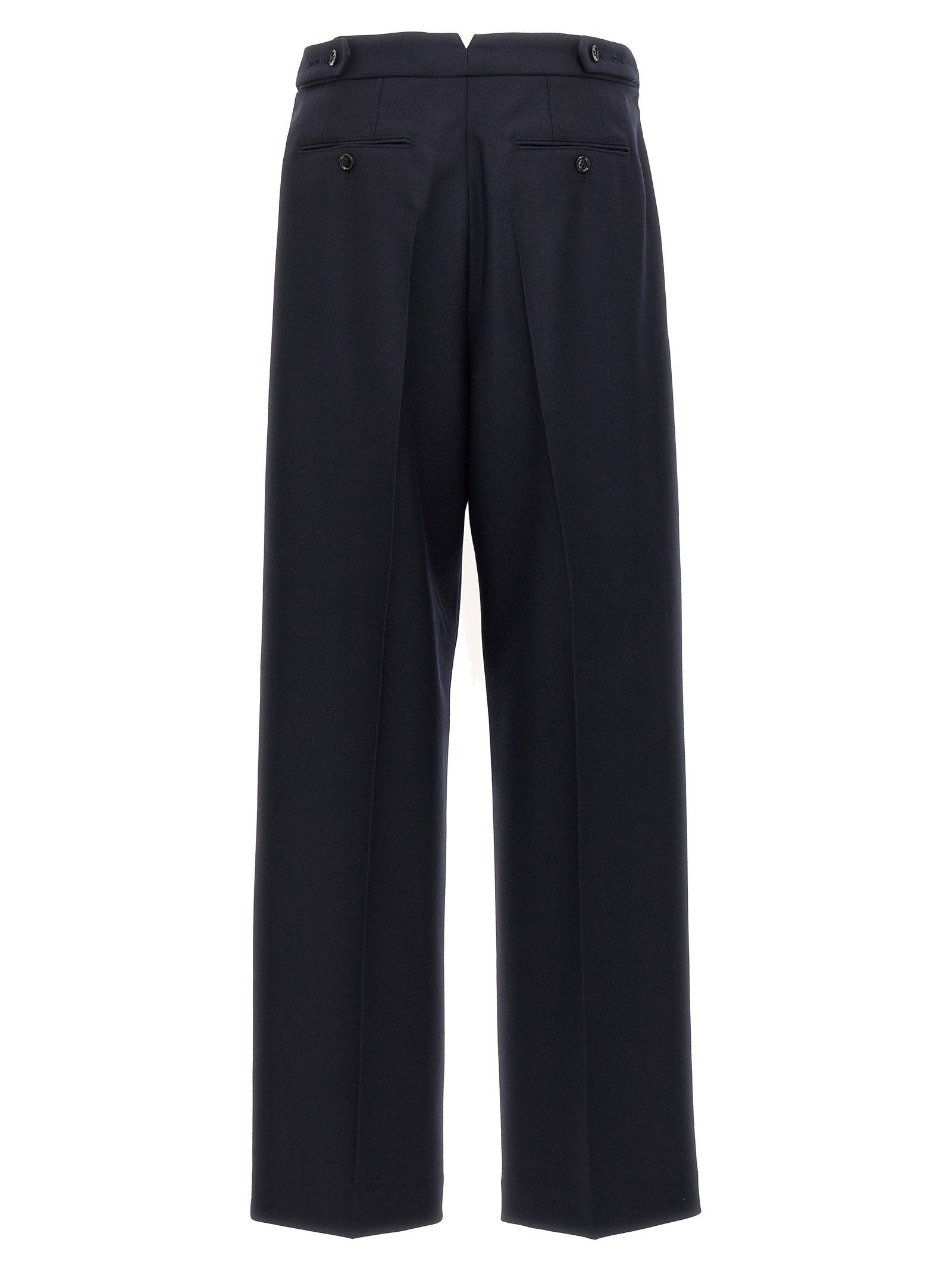 Ami Paris Men's Front Pleat Pants