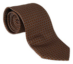 Dolce & Gabbana Elegant Brown Patterned Silk Men's Tie