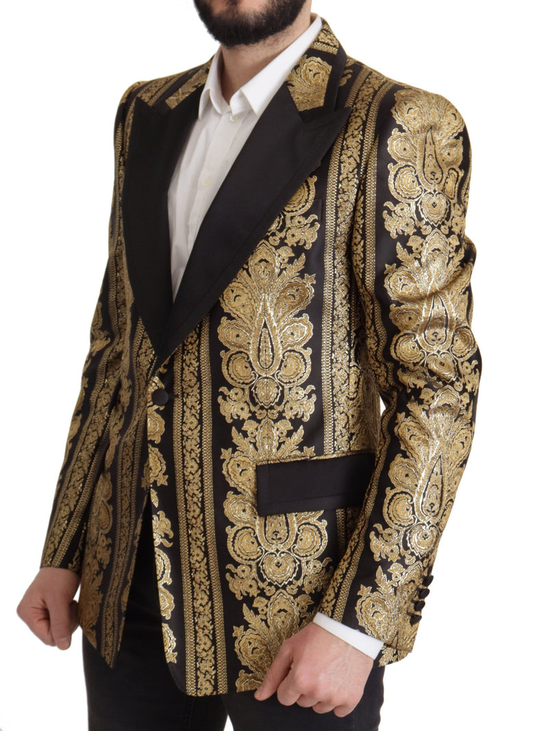 Dolce & Gabbana Elegant Single Breasted Jacquard Men's Blazer
