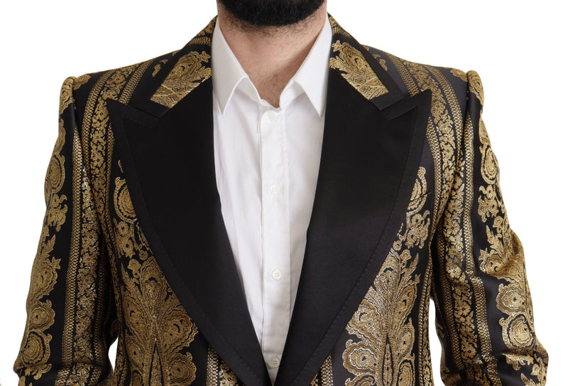 Dolce & Gabbana Elegant Single Breasted Jacquard Men's Blazer