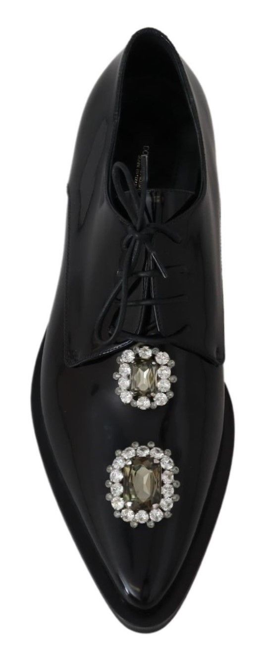 Dolce & Gabbana Crystal Embellished Derby Dress Women's Shoes