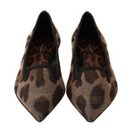 Dolce & Gabbana Elegant Leopard Print Flat Women's Loafers