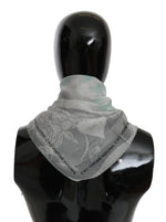 Costume National Gray Silk Foulard Wrap | Women Scarf