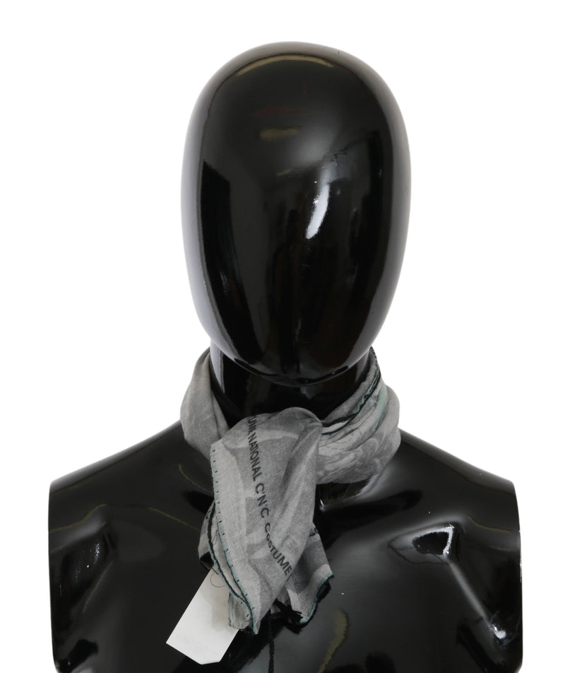 Costume National Gray Silk Foulard Wrap | Women Scarf