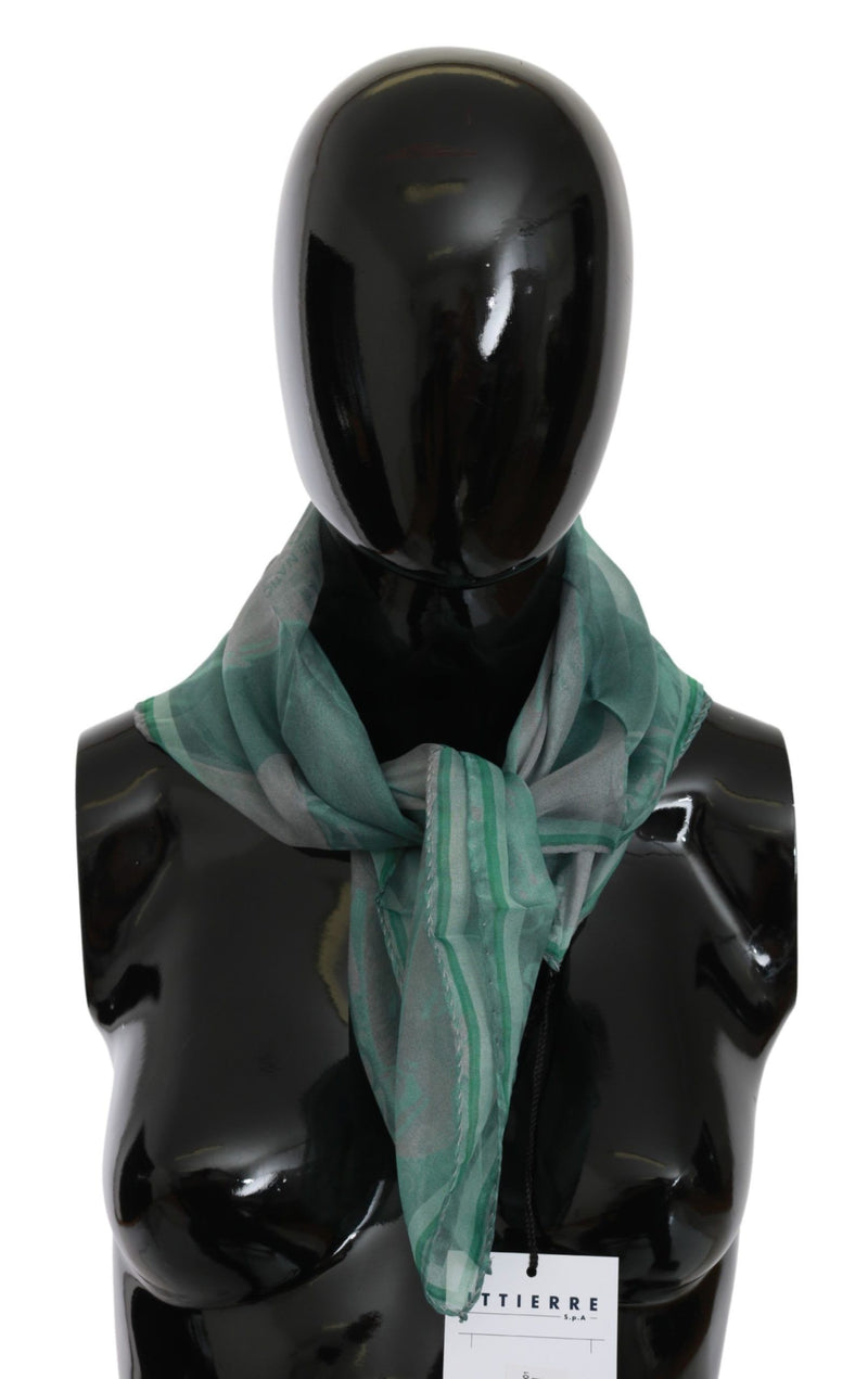 Costume National Silk Shawl Foulard Wrap Women Scarf