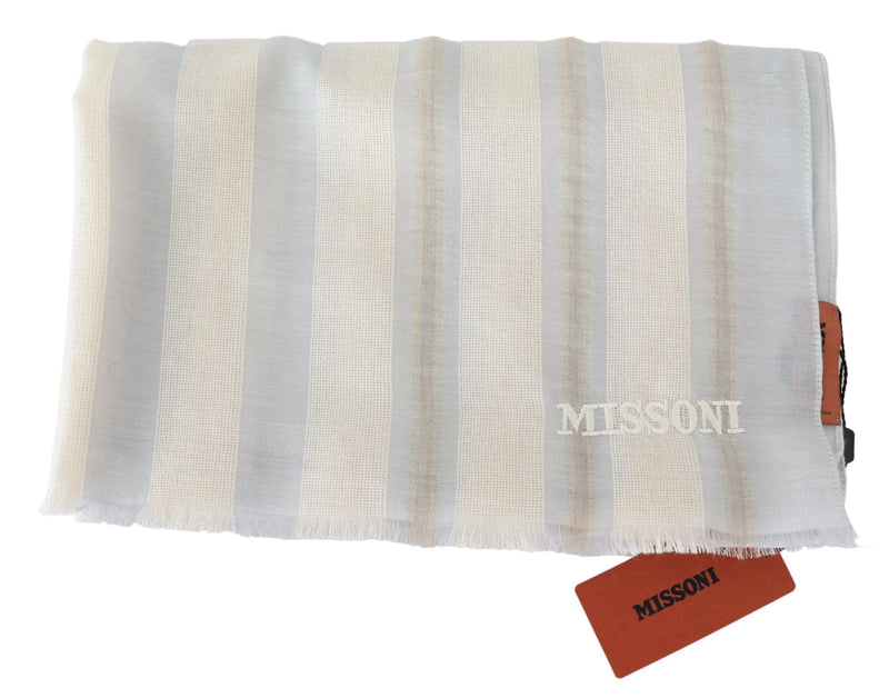Missoni Multicolor Lined Cashmere Unisex Wrap Men's Scarf