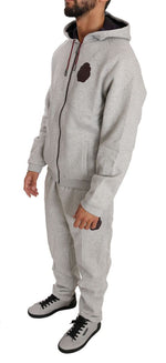 Billionaire Italian Couture Italian Couture Gray Cotton Men's Sweatsuit