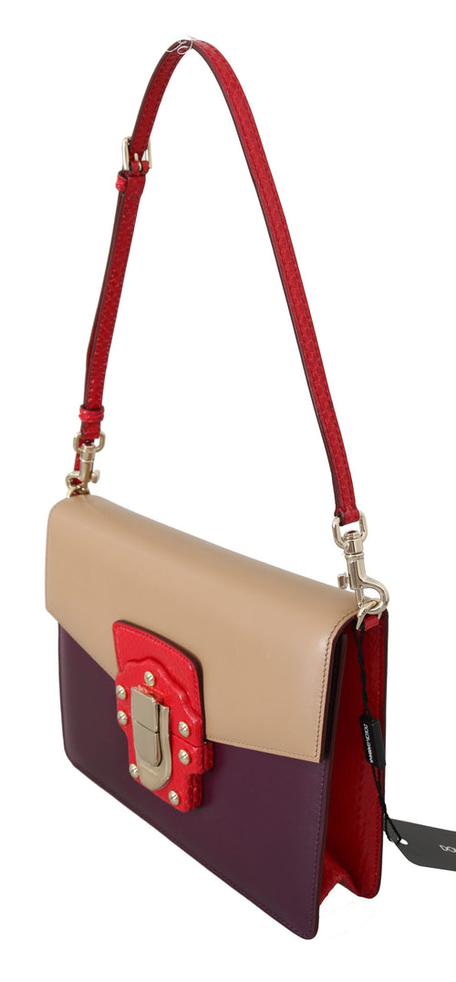 Dolce & Gabbana Exquisite LUCIA Leather Shoulder Women's Bag