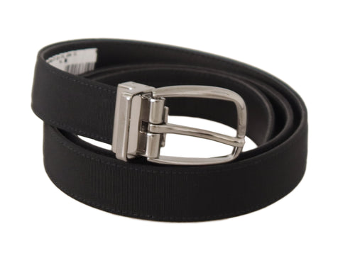 Dolce & Gabbana Elegant Black Leather Designer Men's Belt