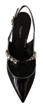 Dolce & Gabbana Elegant Crystal Slingback Heels Women's Pump