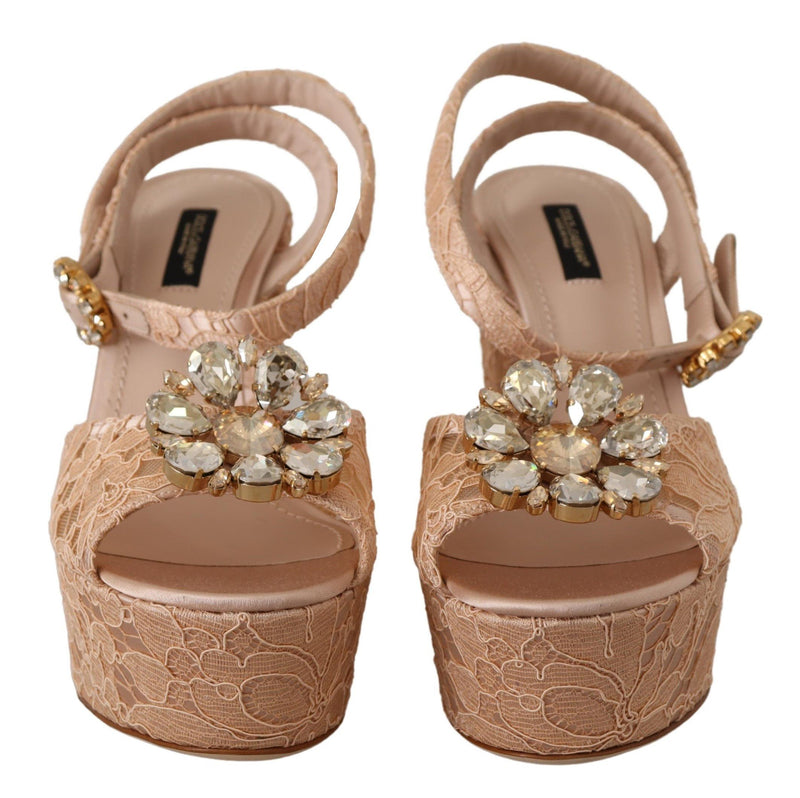 Dolce & Gabbana Elegant Pink Platform Women's Heels