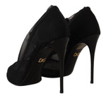 Dolce & Gabbana Elegant Black Stretch Socks Women's Boots