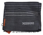 Missoni Elegant Wool-Silk Striped Men's Scarf
